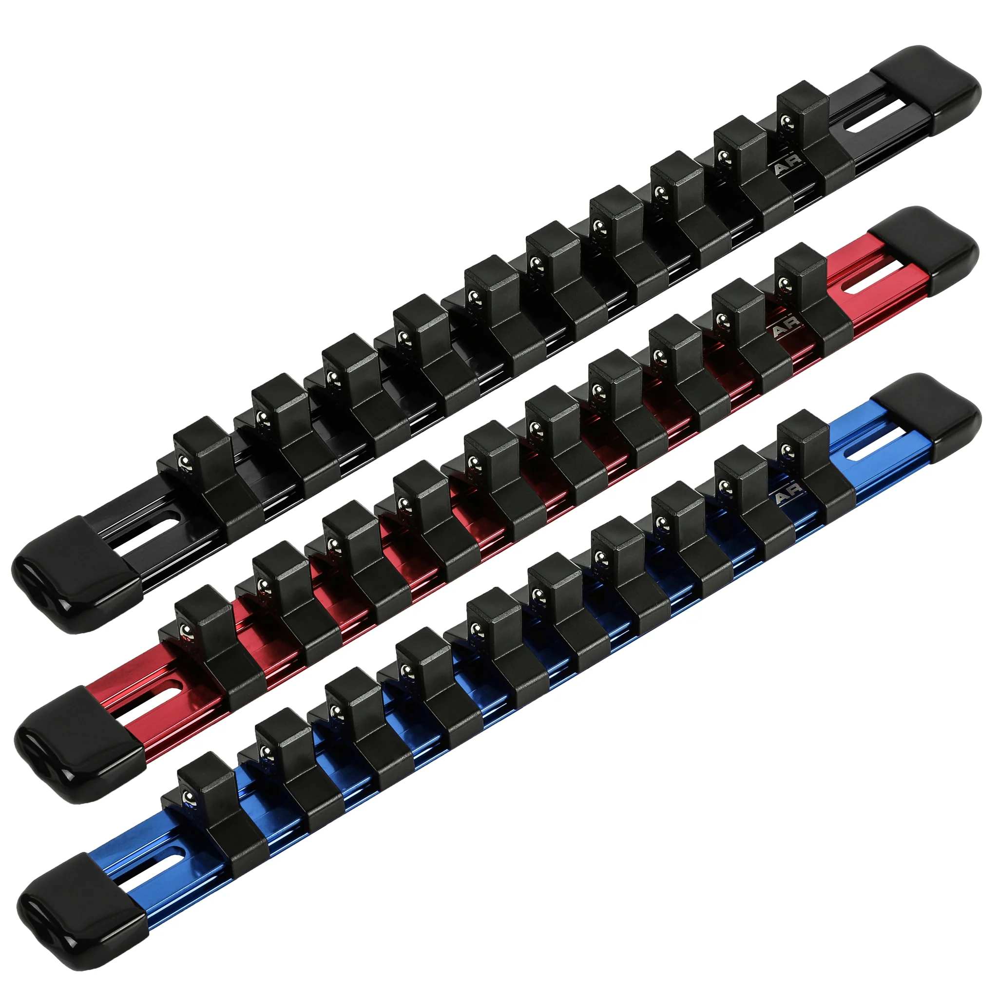 ARES 70355 - 3-Piece 3/8" Drive 9.84" Socket Rail Set - Image 2