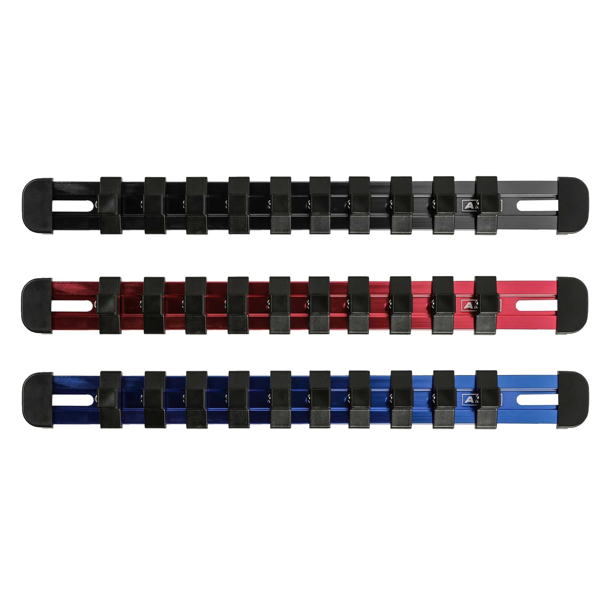 ARES 60103 - 3-Piece 3/8-Inch Drive 9.84-Inch Aluminum Socket Rail Set with Locking End Caps - Image 4