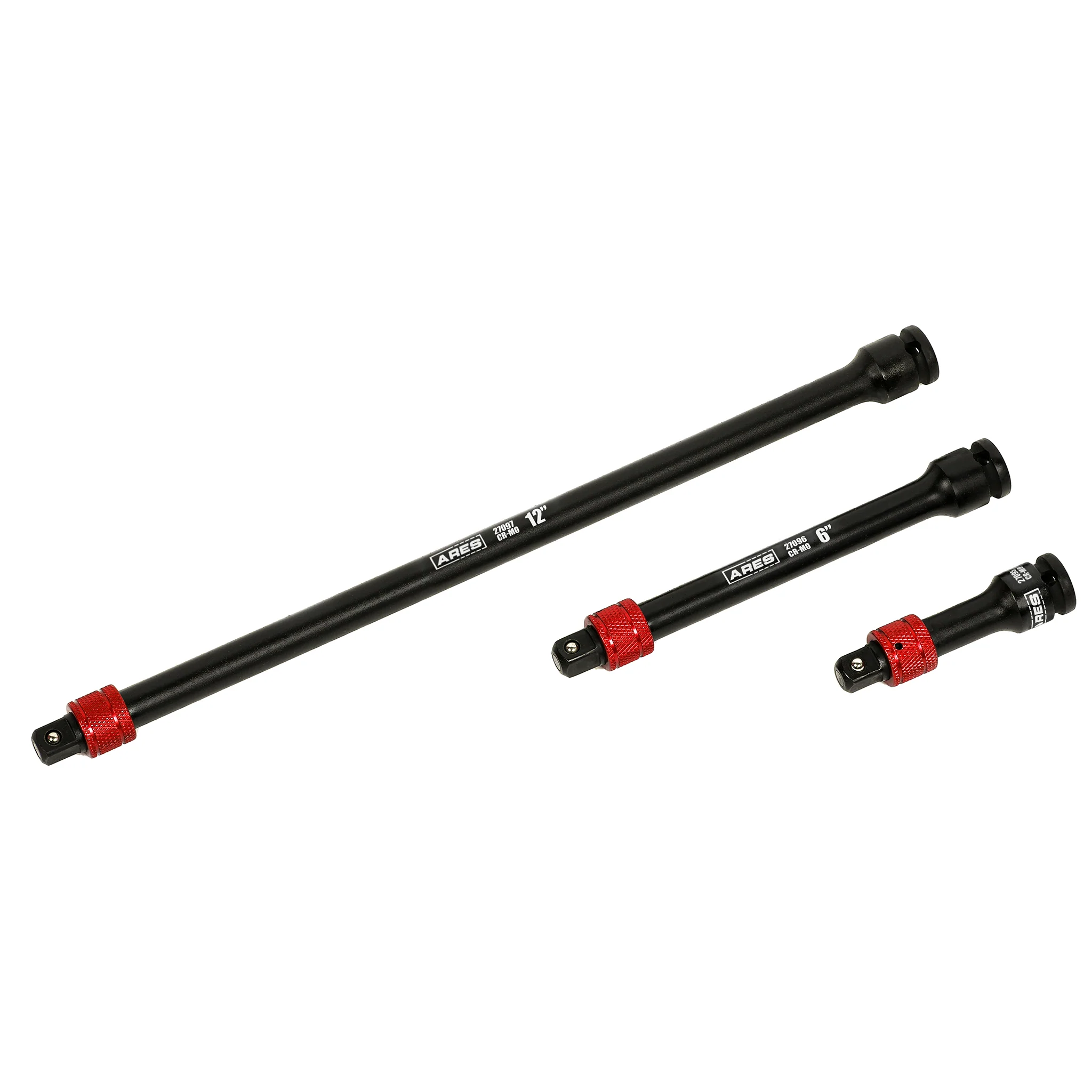 ARES 27094 - 3-Piece 3/8-Inch Drive Locking Impact Socket Extension Set - Image 5