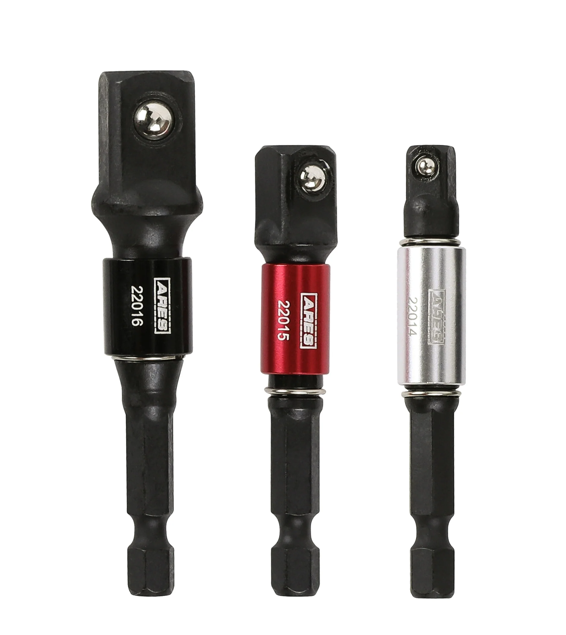 ARES 22011 - 3-Piece 3-Inch Impact Grade Socket Adapter Set with Color Sleeve - Image 4