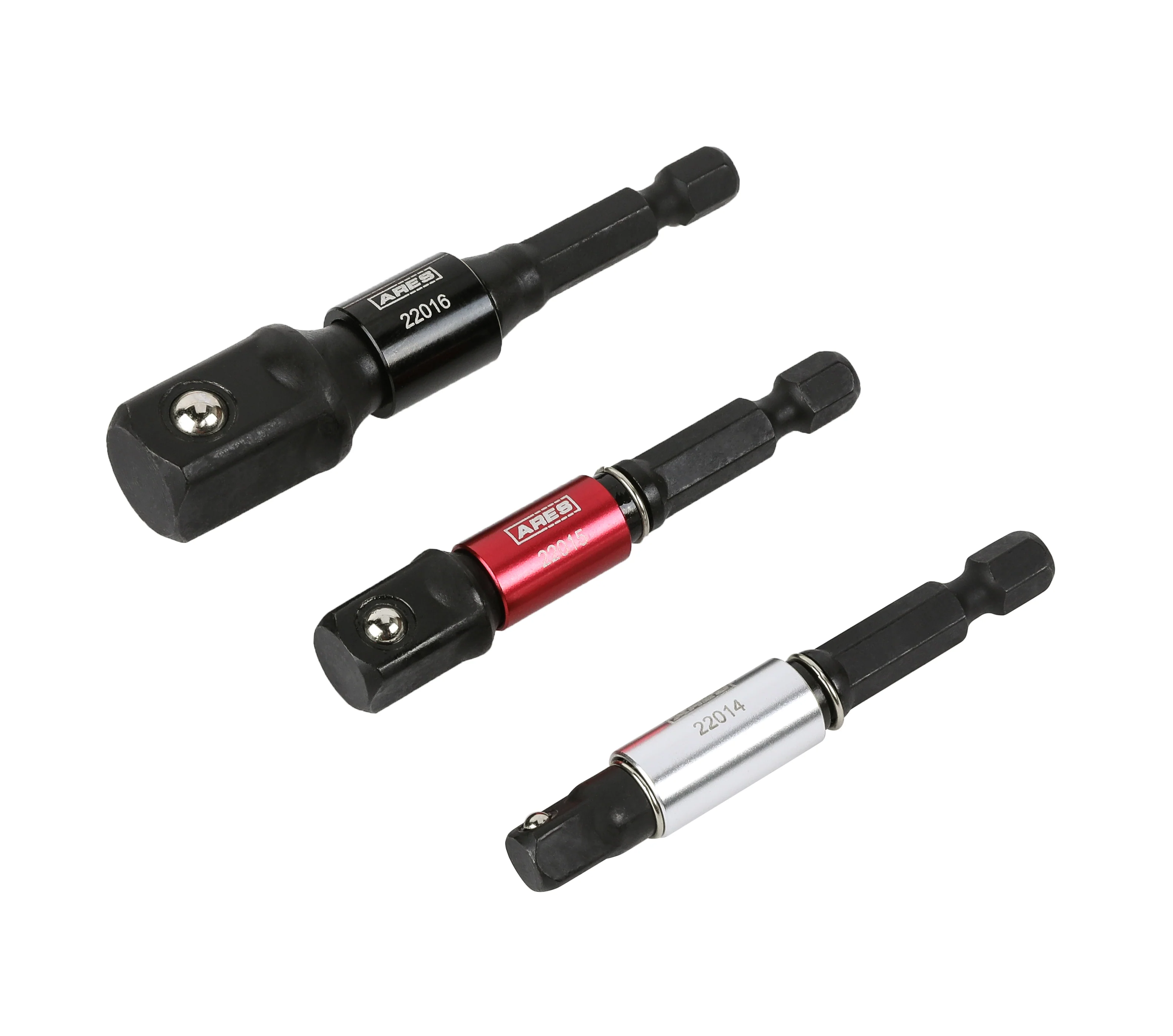 ARES 22011 - 3-Piece 3-Inch Impact Grade Socket Adapter Set with Color Sleeve - Image 6