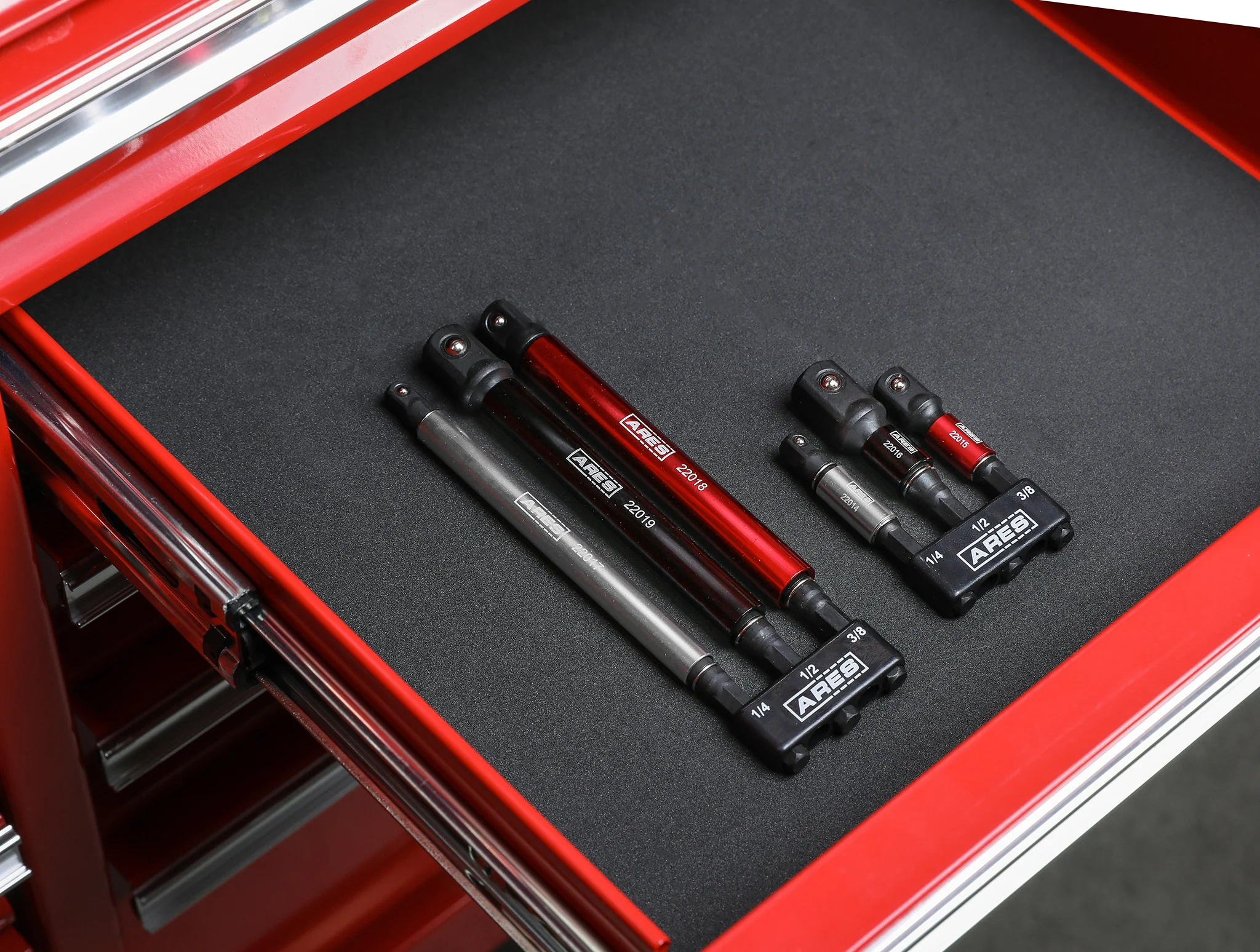 ARES 22011 - 3-Piece 3-Inch Impact Grade Socket Adapter Set with Color Sleeve - Image 7