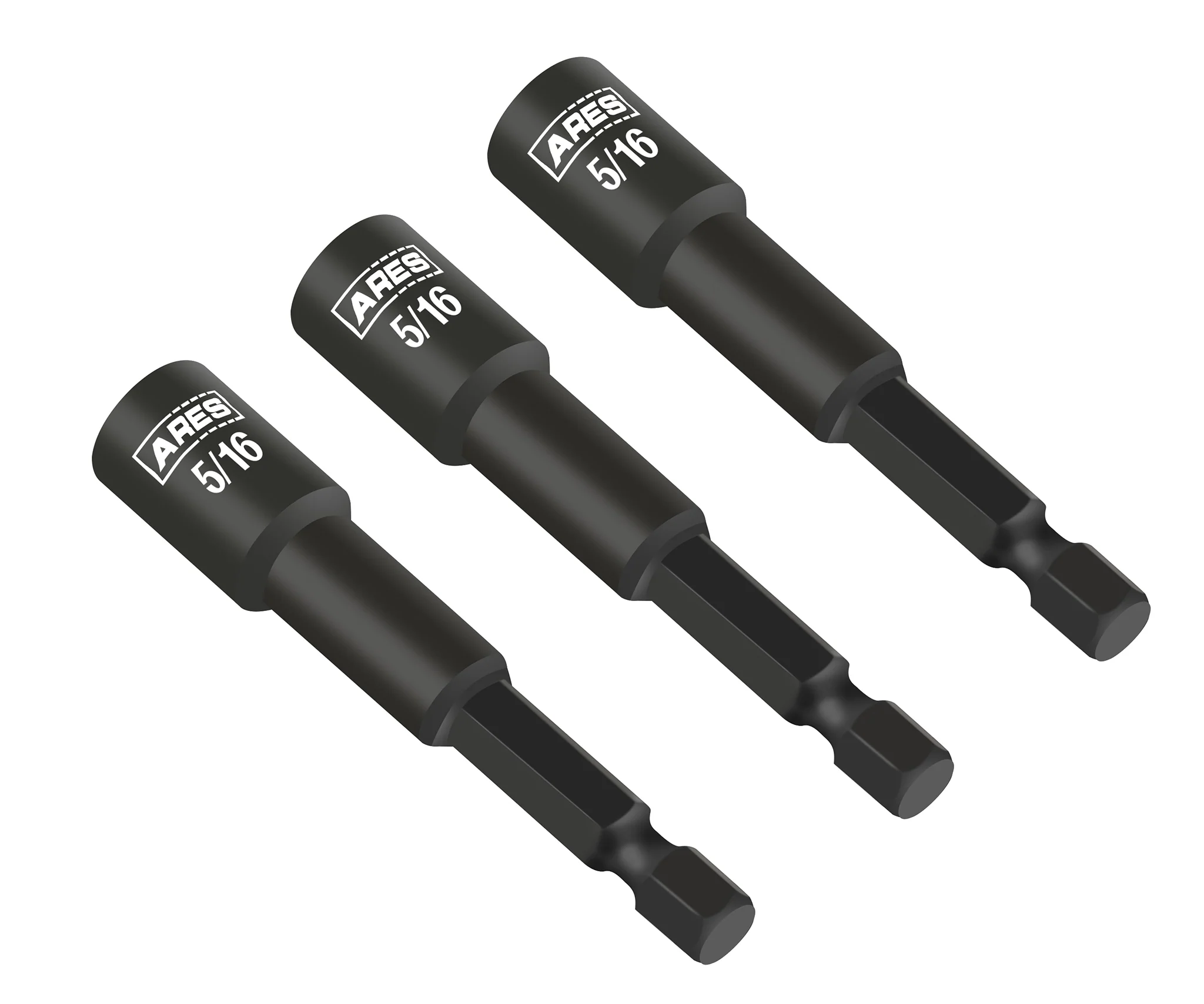 ARES 27014 - 3-Piece 5/16-Inch Magnetic Impact 2 9/16-Inch Nut Driver Bit Set - Image 5