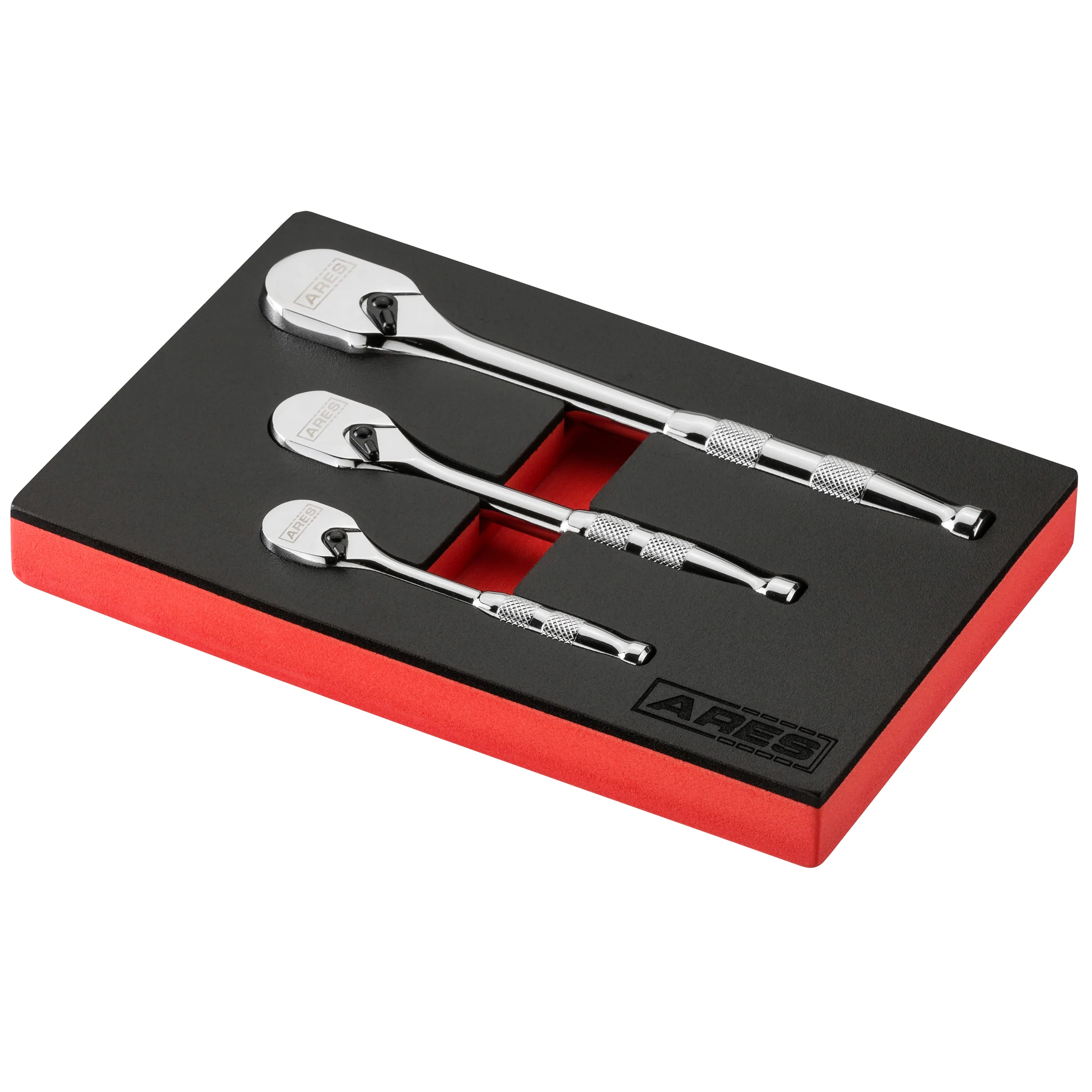 ARES 42000 - 3-Piece 90-Tooth Full Polish Ratchet Set - Image 4