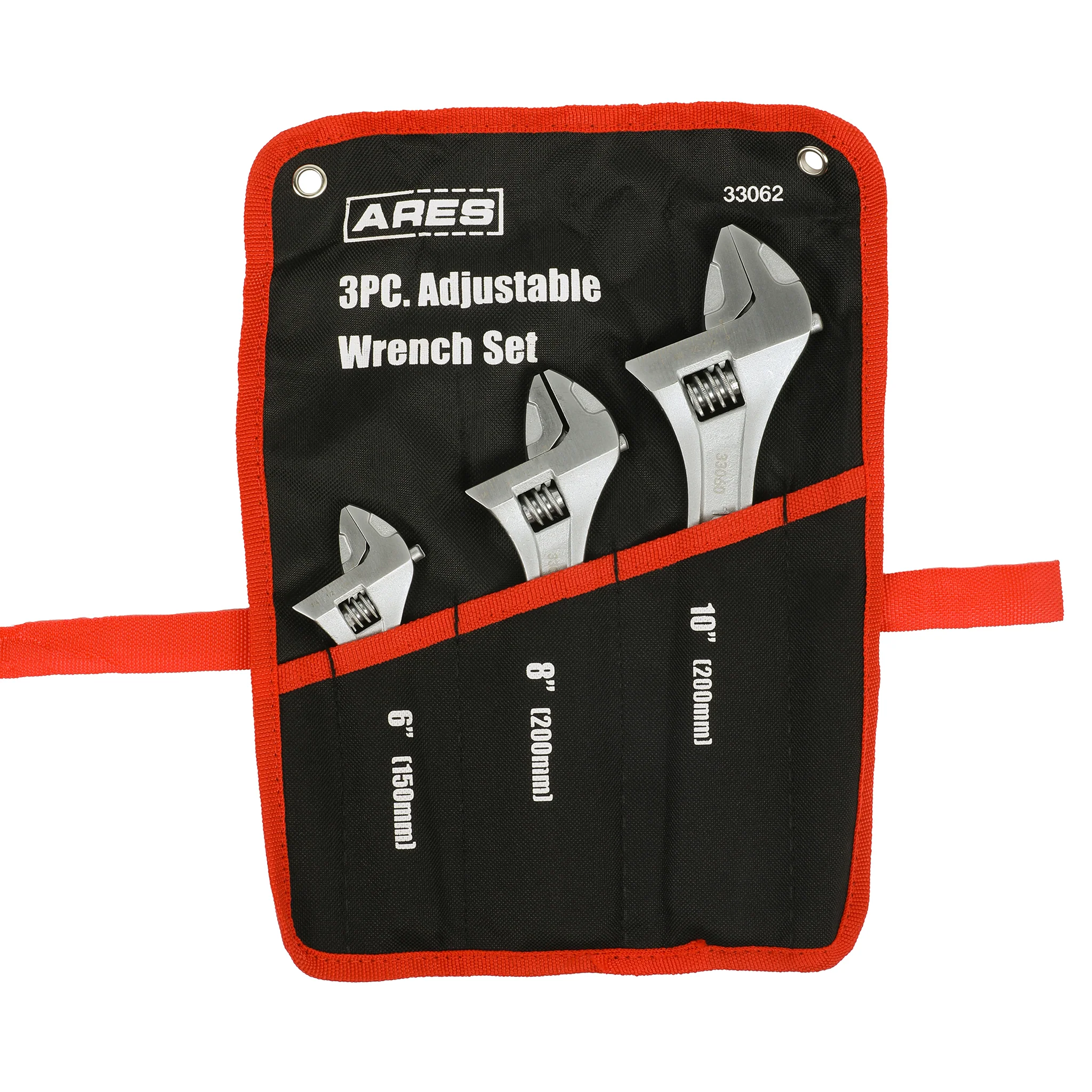 ARES 33062 - 3-Piece Adjustable Wrench Set with Carrying Pouch - Image 4