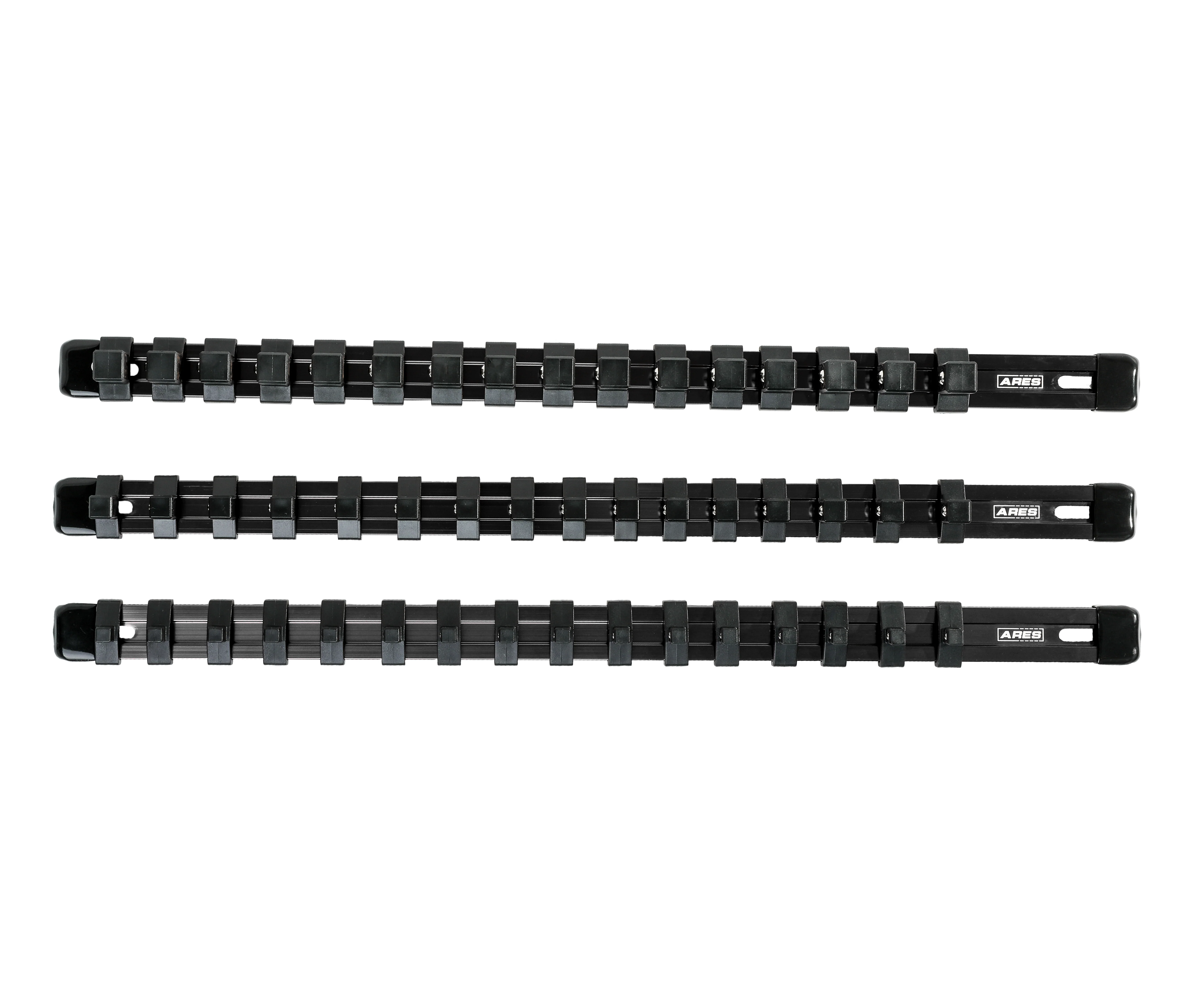 ARES 70087 - 3-Piece Black Aluminum Socket Rail Set - Image 4