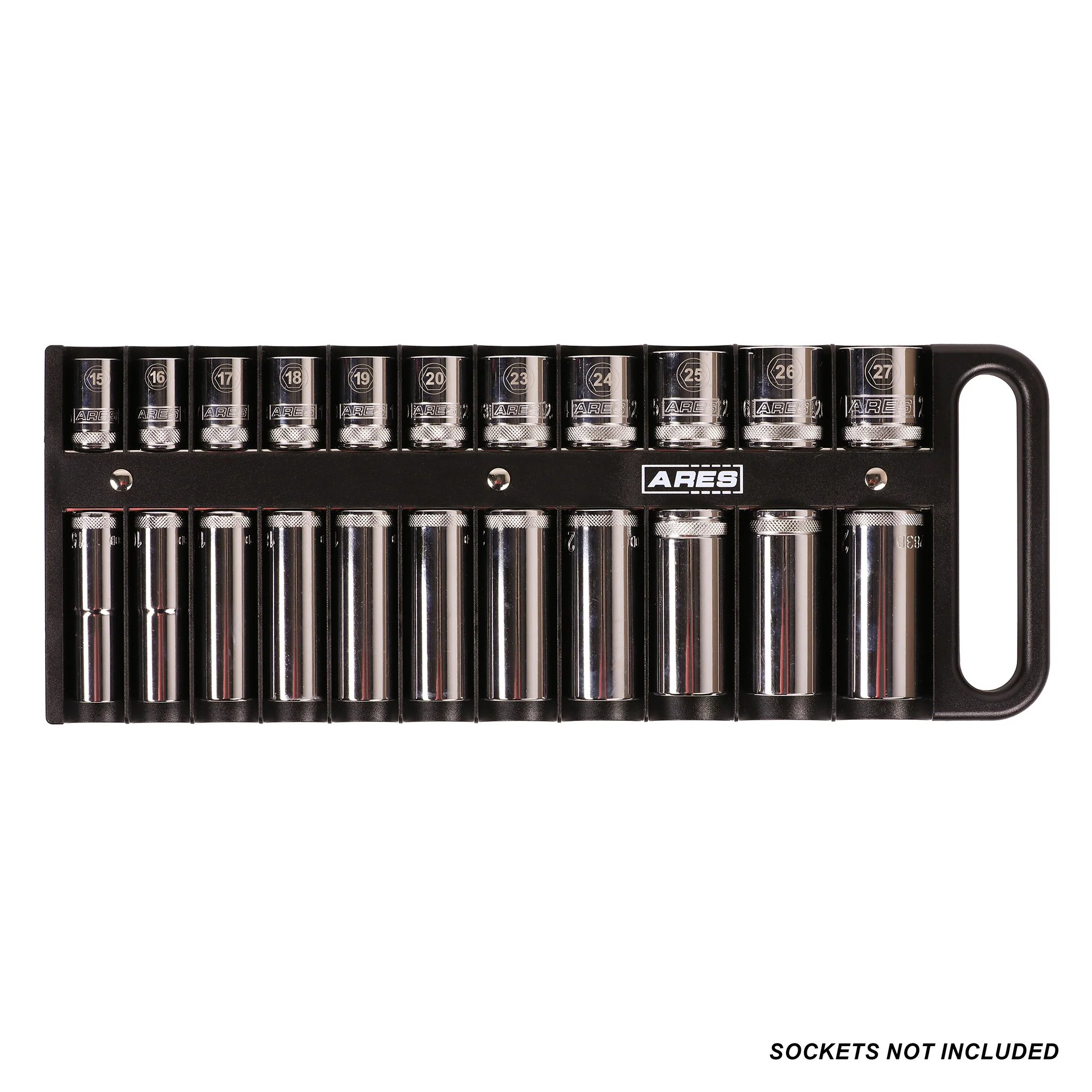 ARES 60163 - 3-Piece Black Magnetic Socket Holder Set - Image 4