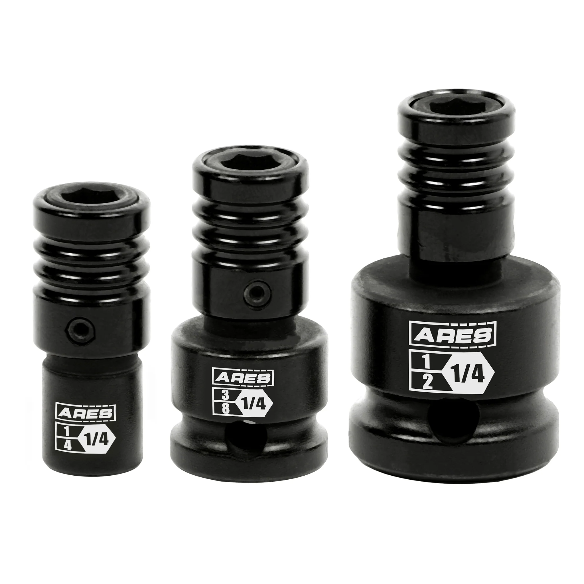 ARES 22035 - 3-Piece Impact Grade Quick Release Bit Holder Set