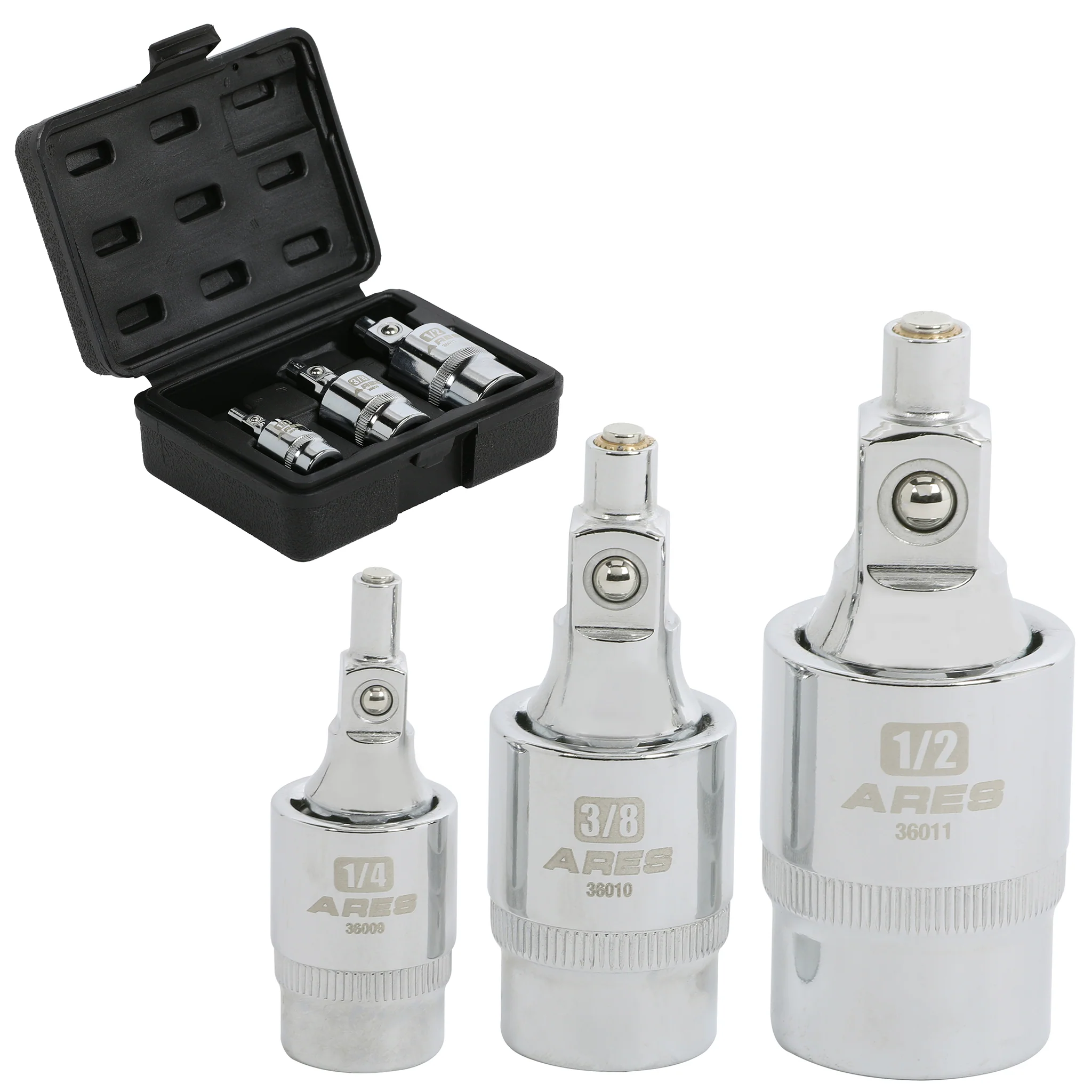 ARES 36006 - 3-Piece Magnetic 2-Stage Universal Joint Set - Image 5