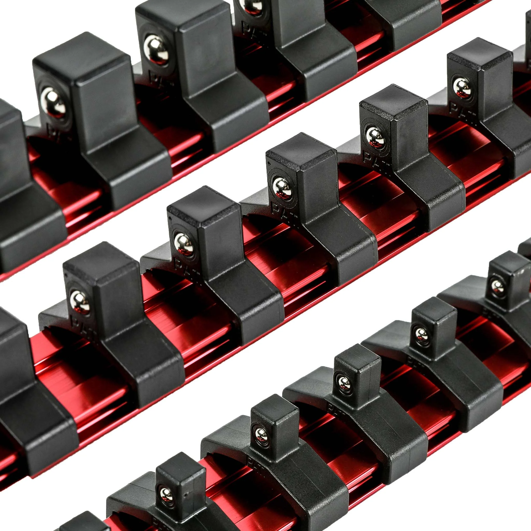 ARES 60079 - 3-Piece Red 9.84-Inch Aluminum Socket Rail Set - Image 3