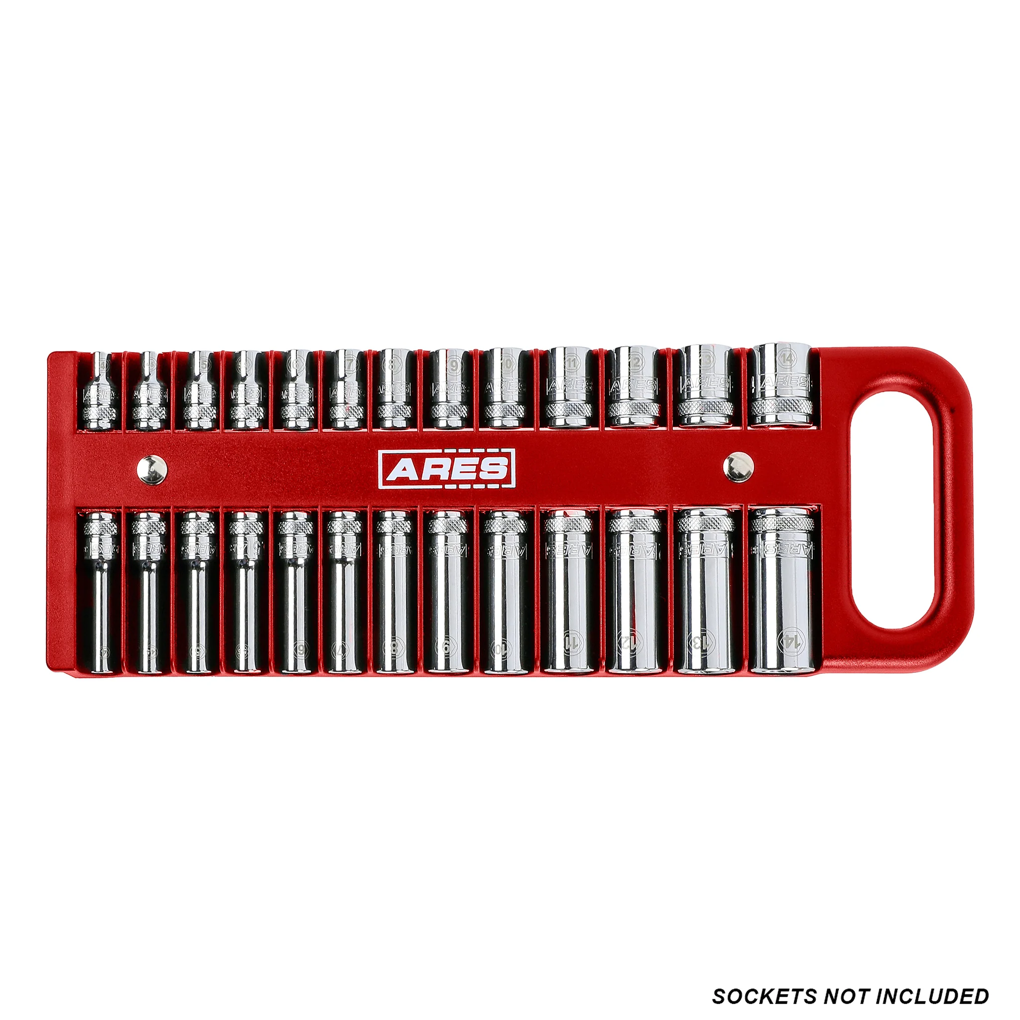 ARES 60161 - 3-Piece Red Magnetic Socket Holder Set - Image 5