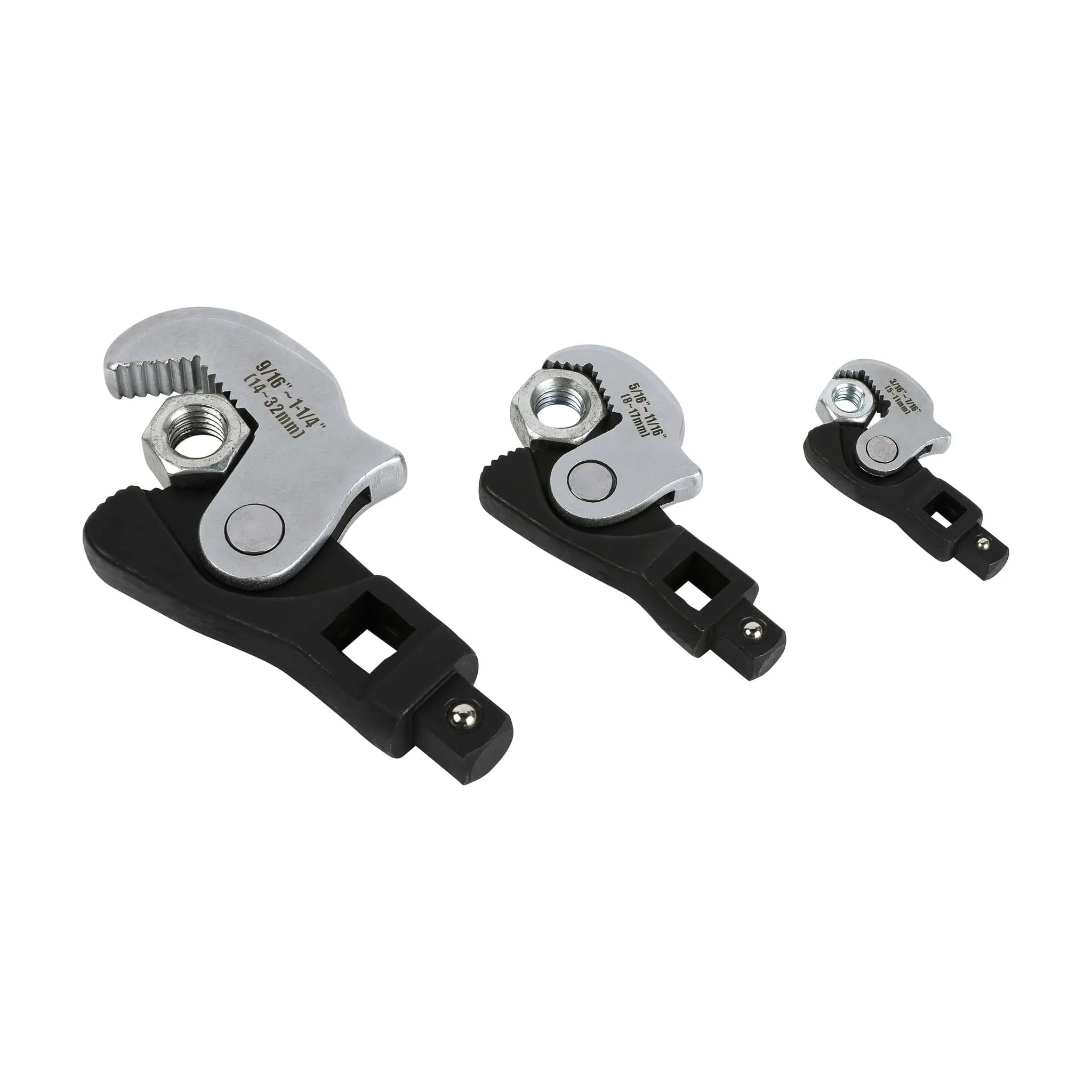 ARES 33009 - 3-Piece Spring Loaded Auto Adjusting Crowfoot Wrench Set - Image 12