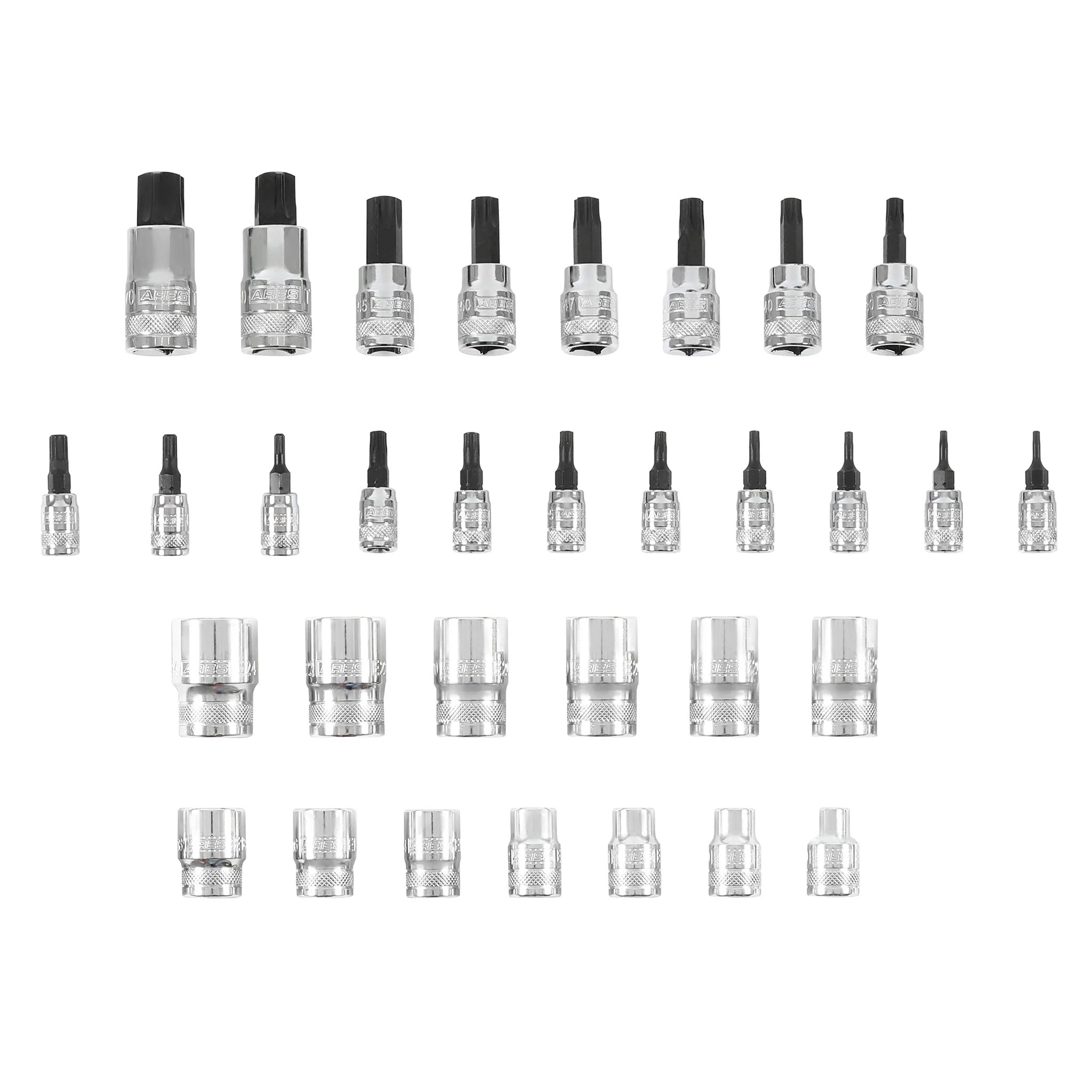 ARES 31033 - 32-Piece Master Torx and External Torx Socket and Bit Socket Set - Image 4
