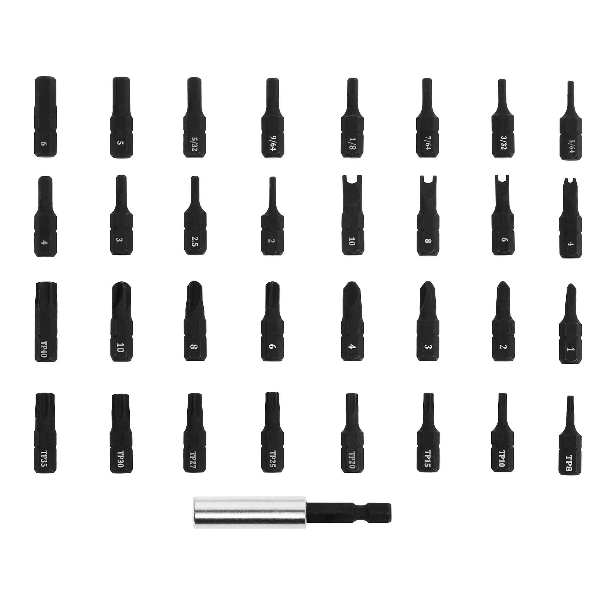 ARES 31009 - 33-Piece S2 Steel Security Bit Set with Magnetic Extension Bit Holder - Image 3
