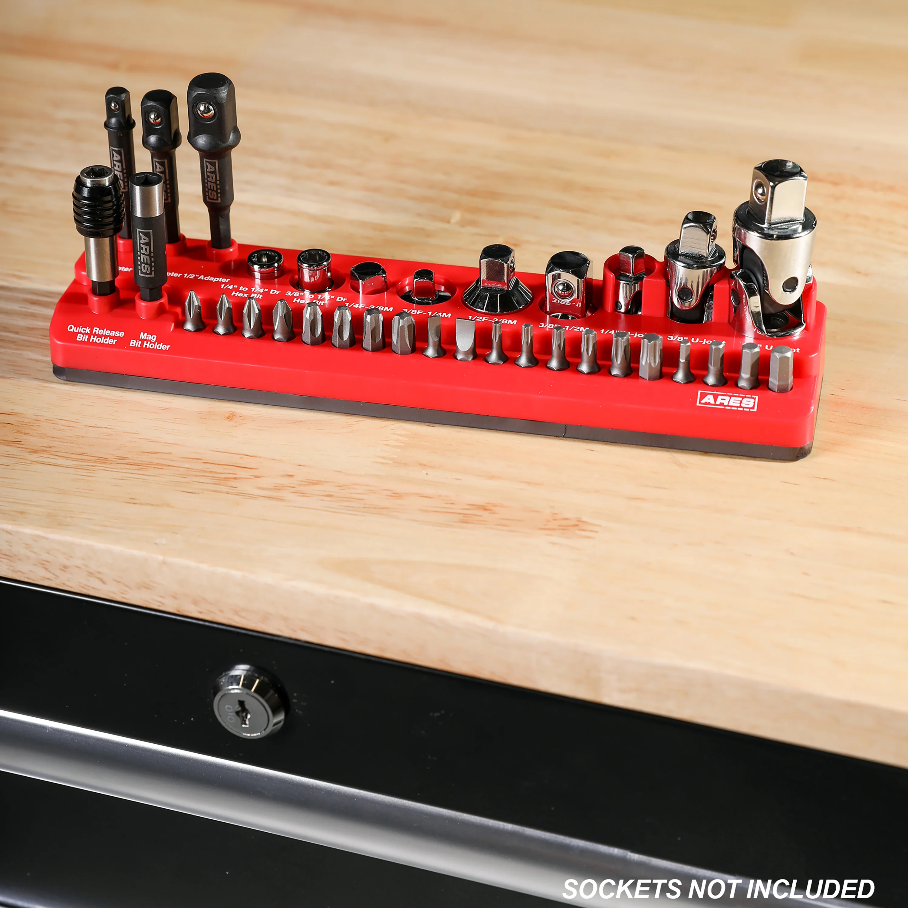 ARES 70750 - 34-Piece Magnetic Socket Accessory Holder - Image 8