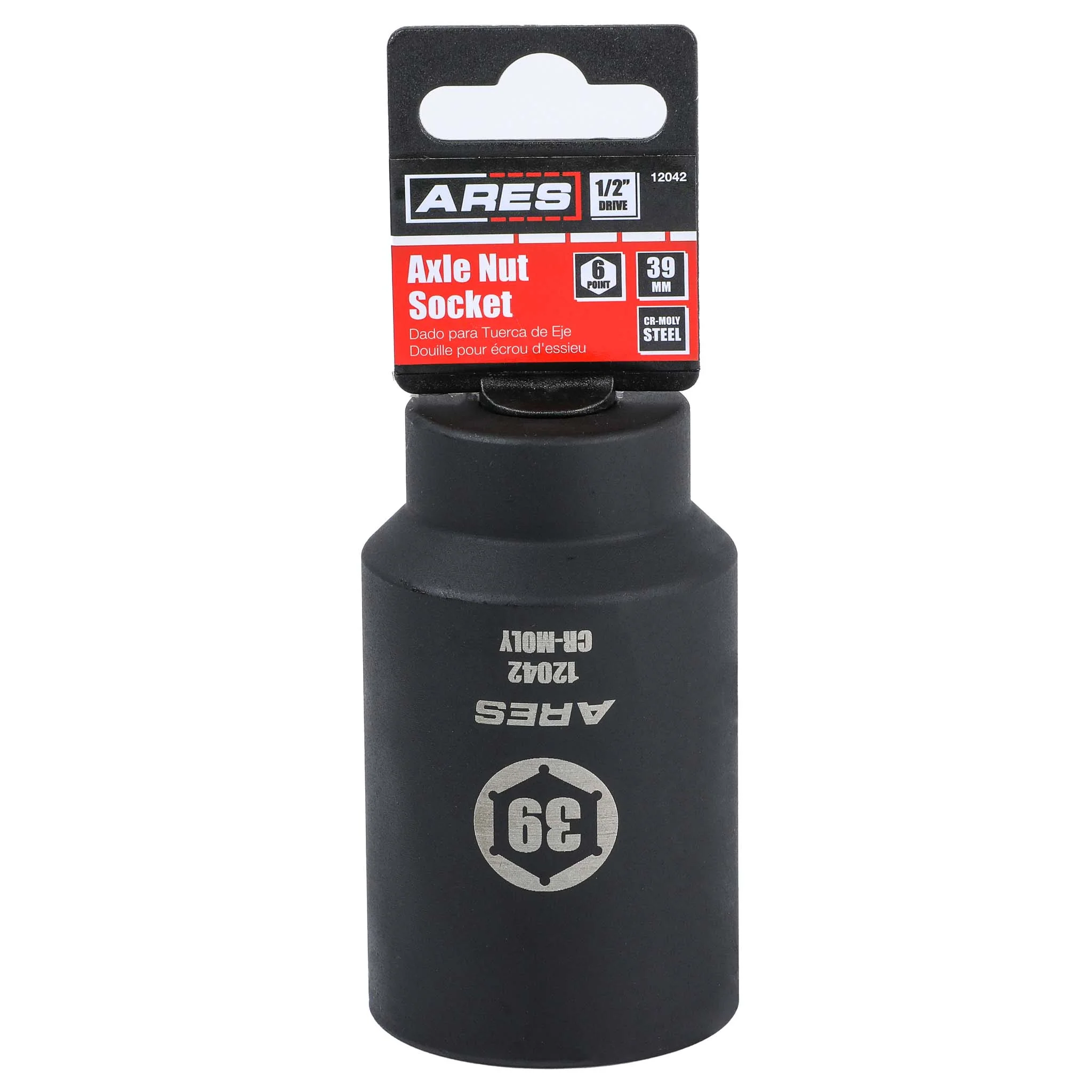 ARES 12042 - 39mm 1/2-Inch Drive 6 Point Axle Nut Socket - Image 6