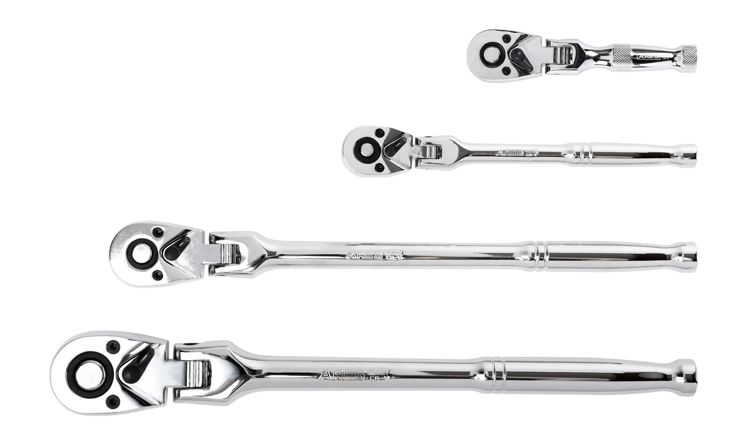 ARES 42040 - 4-Piece 72-Tooth Flex Head Ratchet Set - Image 5