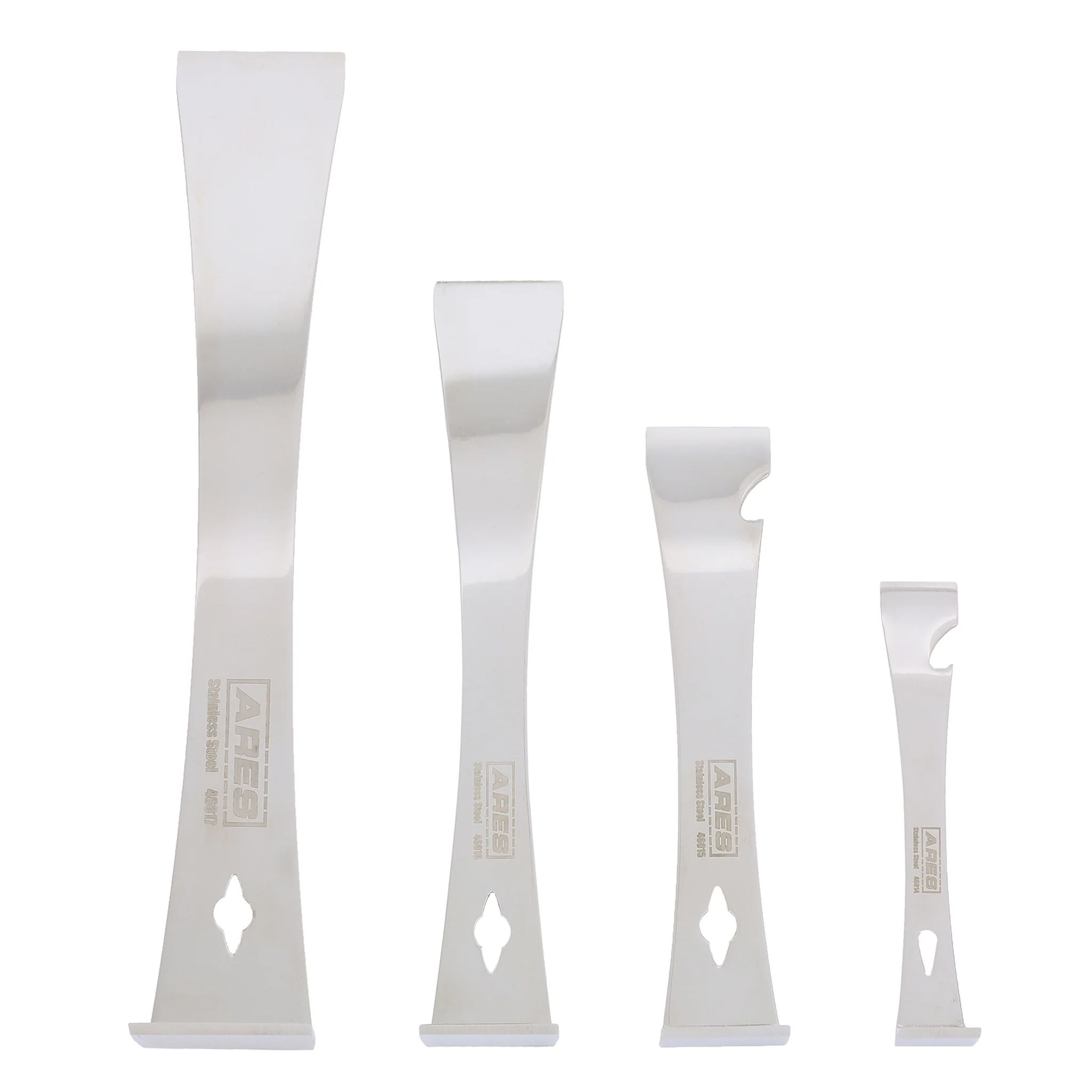 ARES 46020 - 4-Piece Stainless Steel Prybar Scraper Set - Image 4