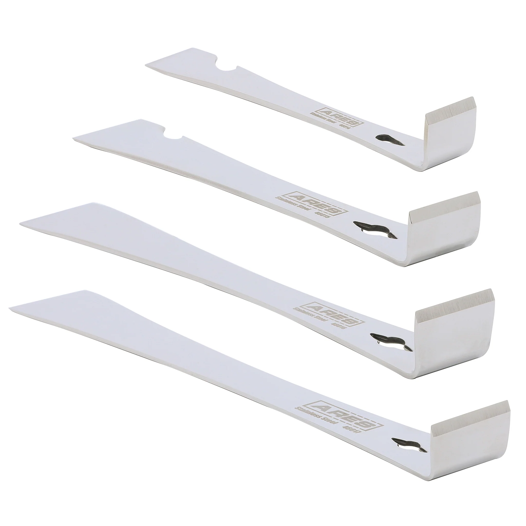 ARES 46020 - 4-Piece Stainless Steel Prybar Scraper Set - Image 5