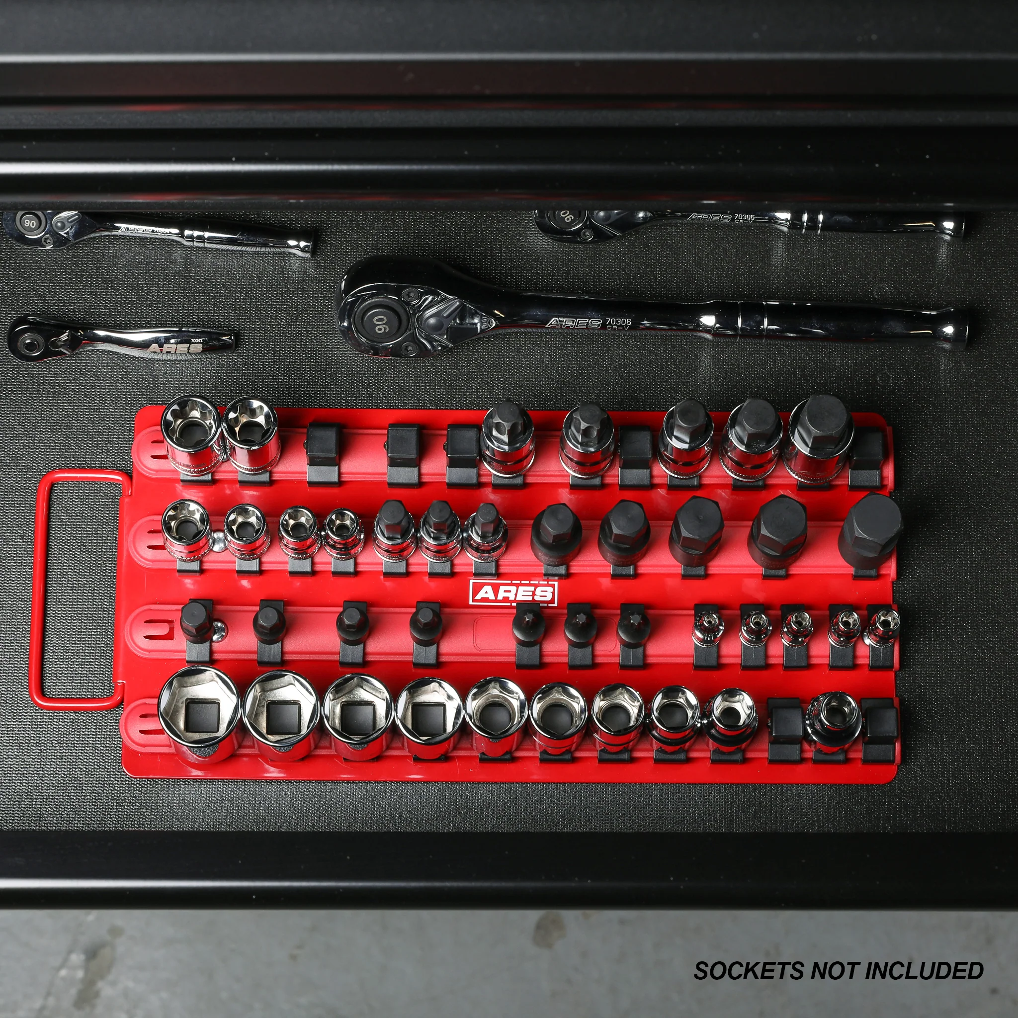 ARES 60002 - 48-Piece Socket Organizer Tray Set - Image 3