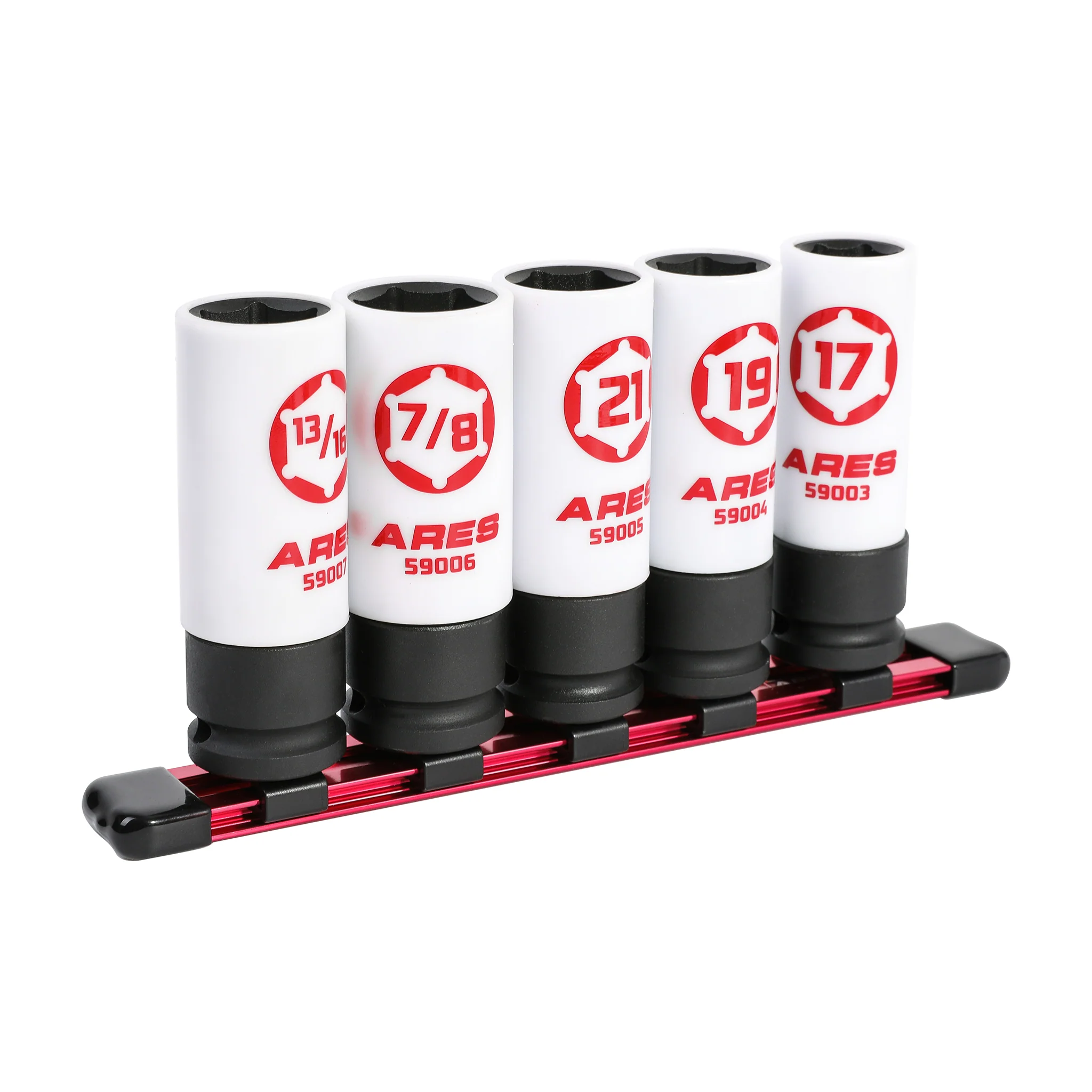 ARES 59000 - 5-Piece 1/2-inch Drive Non-Marring Impact Lug Nut Socket Set - Image 5
