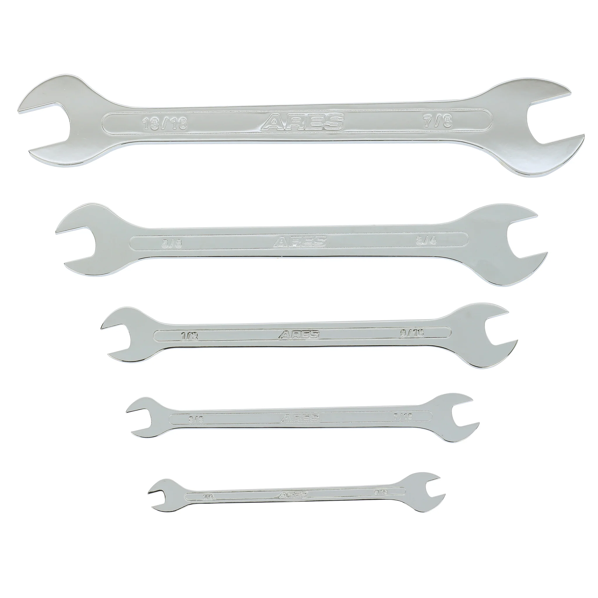 ARES 33042 - 5-Piece SAE Ultra-Thin Profile Double Open-End Wrench Set - Image 5