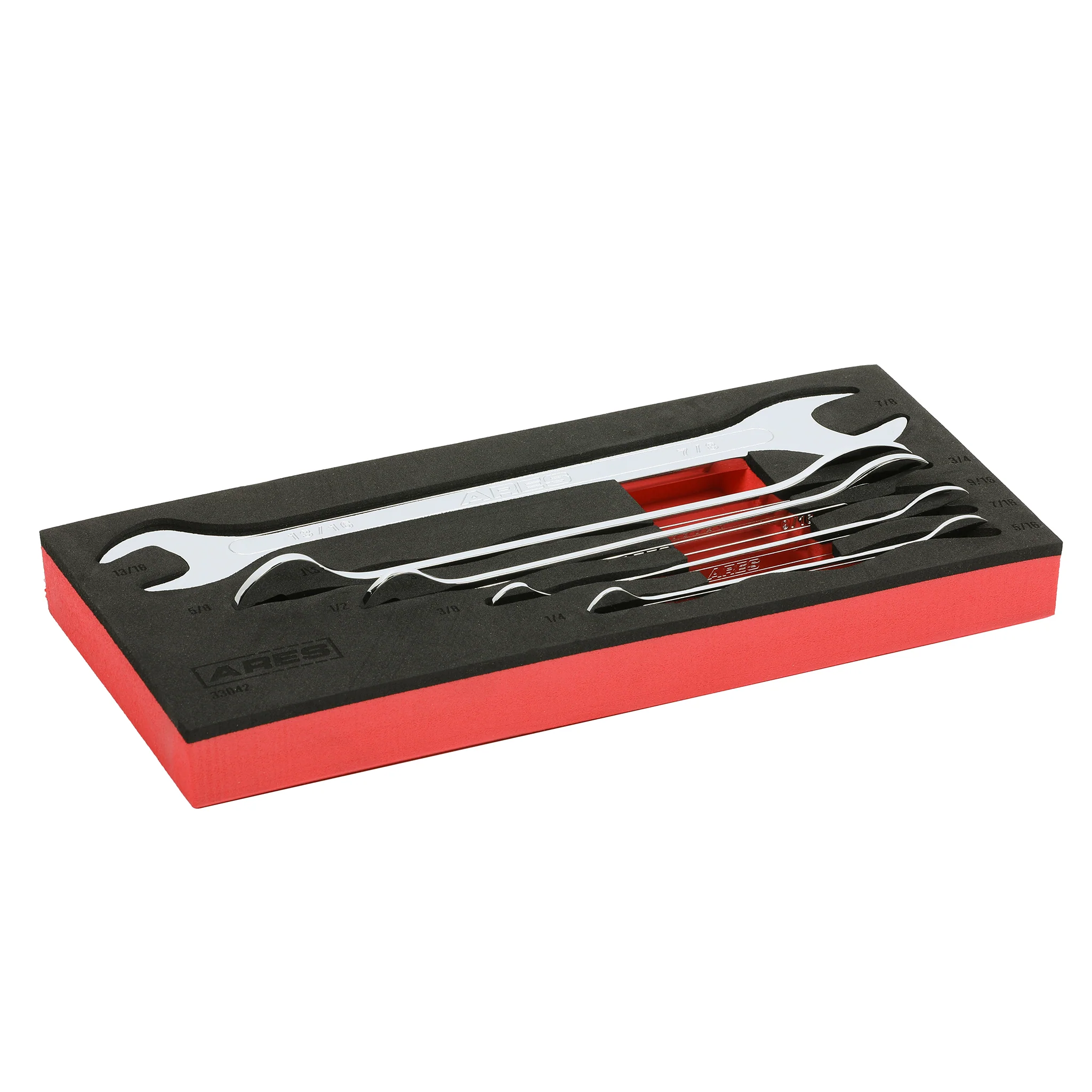 ARES 33042 - 5-Piece SAE Ultra-Thin Profile Double Open-End Wrench Set - Image 7
