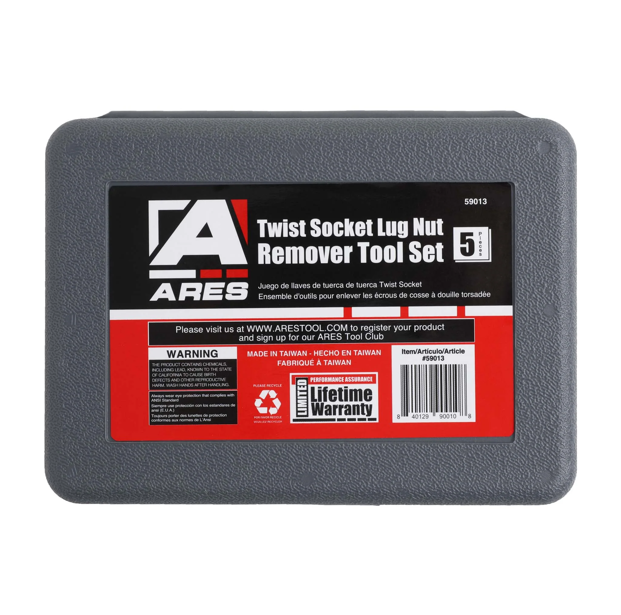 ARES 59013 - 5-Piece Twist Lug Nut Socket Set - Image 3