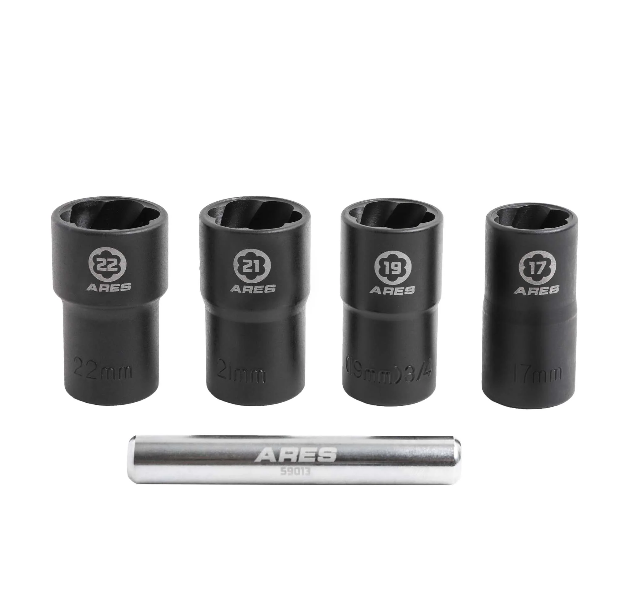 ARES 59013 - 5-Piece Twist Lug Nut Socket Set - Image 5