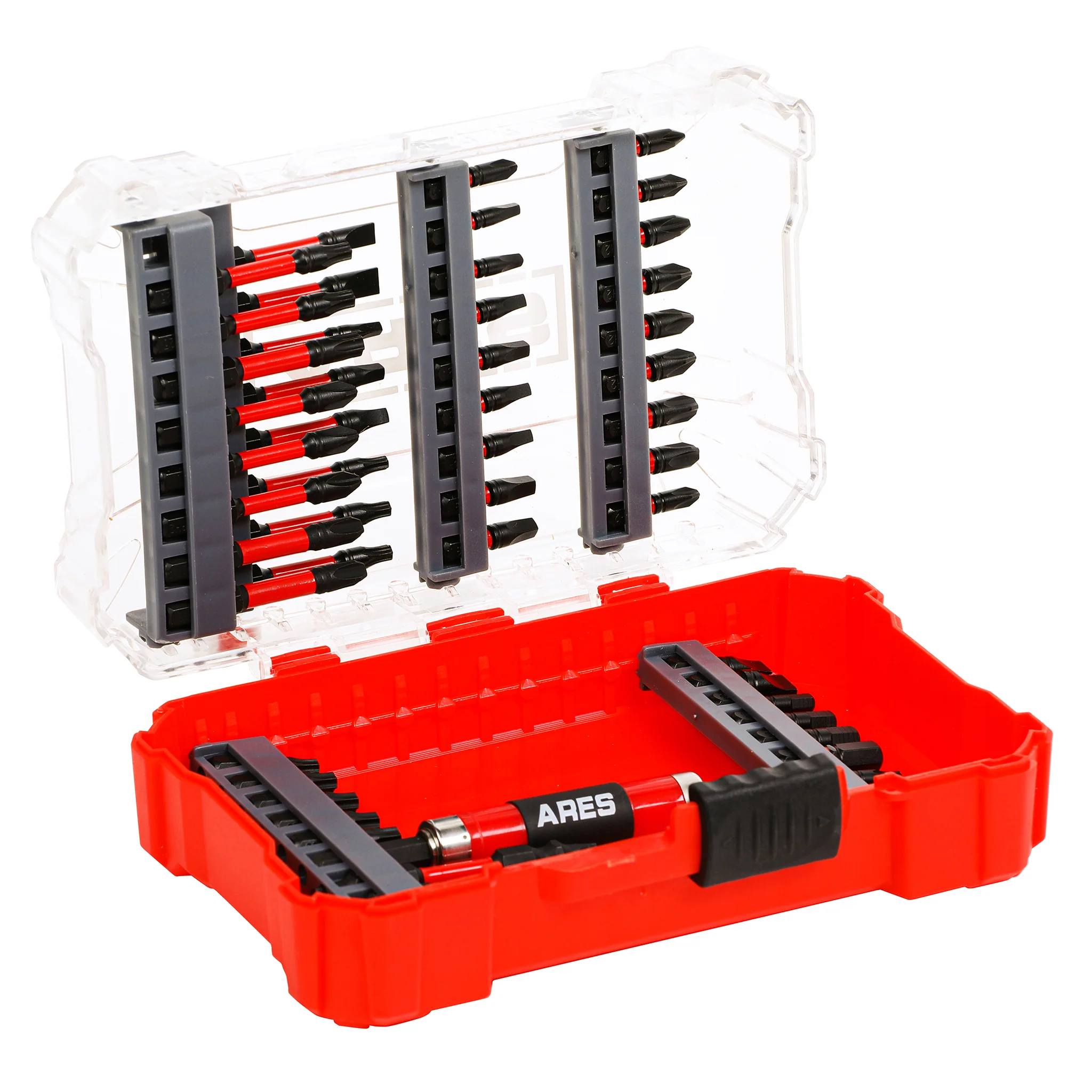 ARES 31022 - 52-Piece Torsion Power Bit Set with Sliding Bit Holder - Image 3