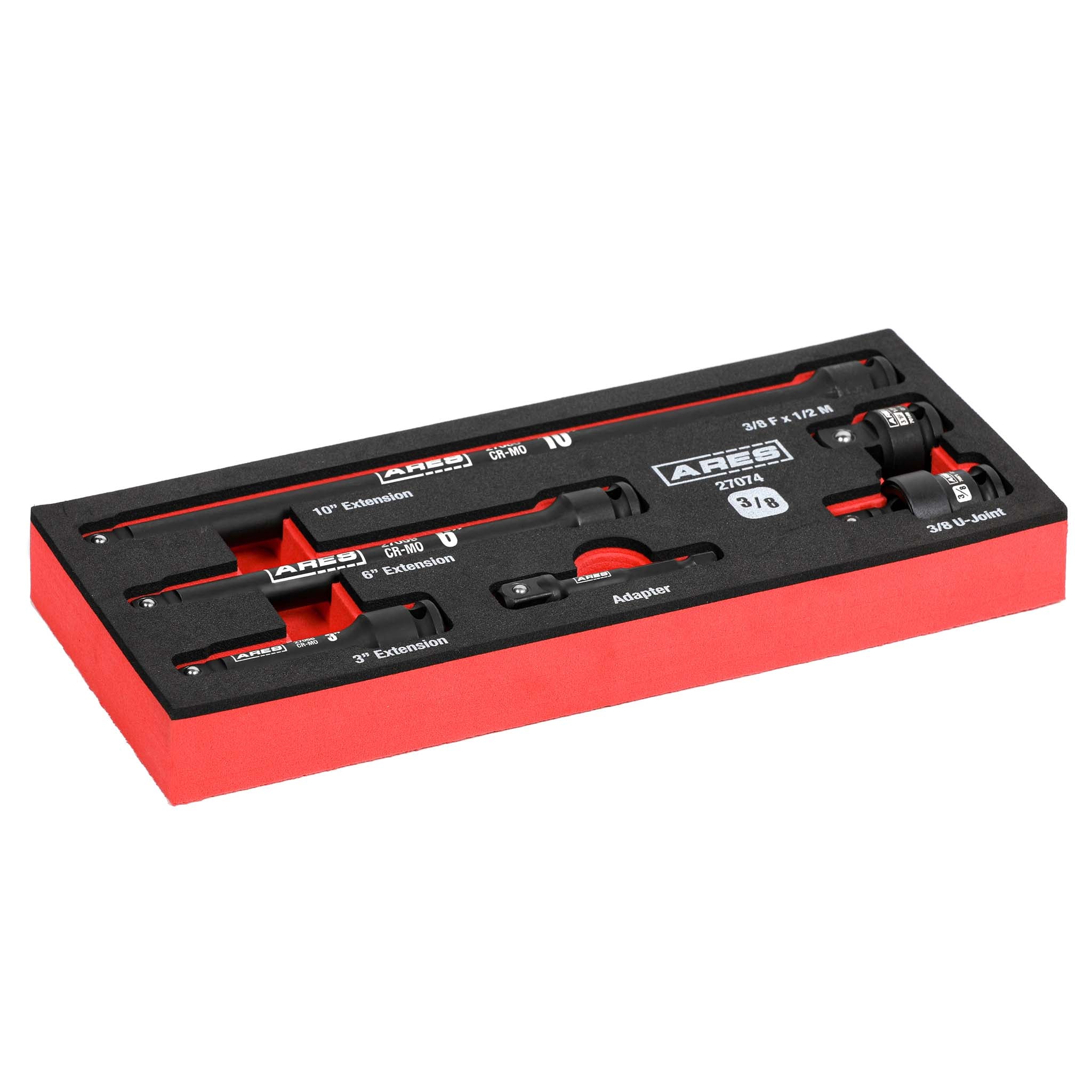 ARES 27074 - 6-Piece 3/8-Inch Drive Impact Socket Accessories Set - Image 7