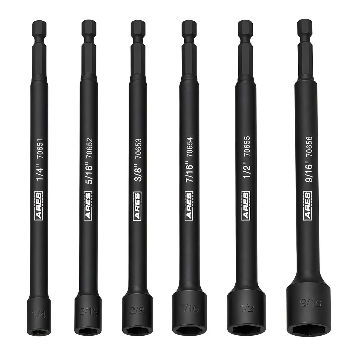 ARES 70650 - 6-Piece SAE Magnetic Impact Nut Driver Set - Image 6