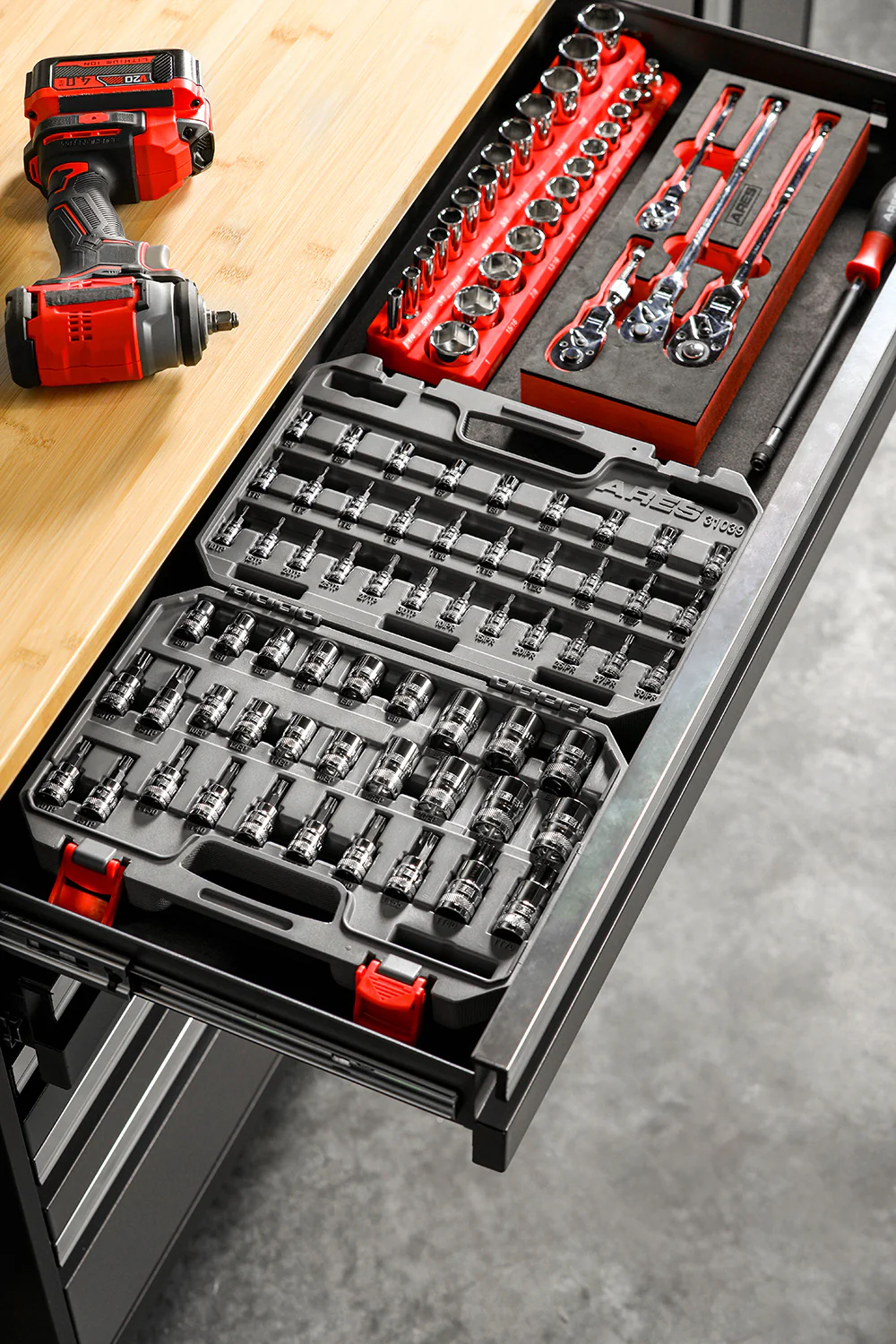 ARES 31039 - 60-Piece Master Specialty Torx and External Torx Socket Set - Image 2