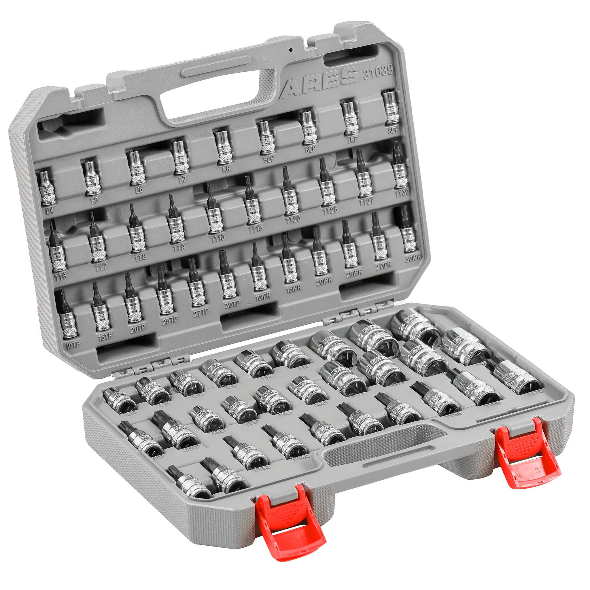 ARES 31039 - 60-Piece Master Specialty Torx and External Torx Socket Set - Image 4