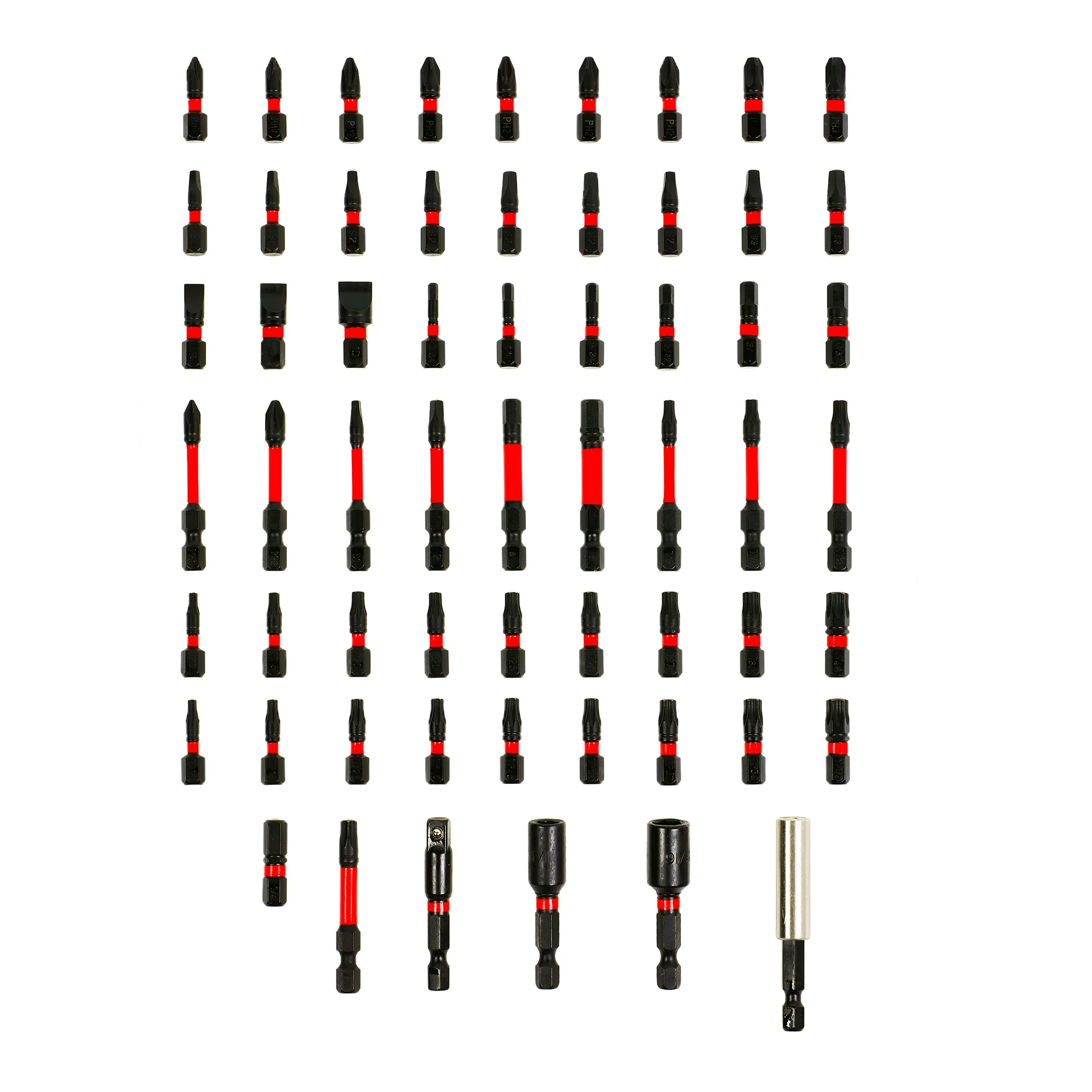 ARES 31021 - 60-Piece Torsion Power Bit Set with Magnetic Bit Holder - Image 6