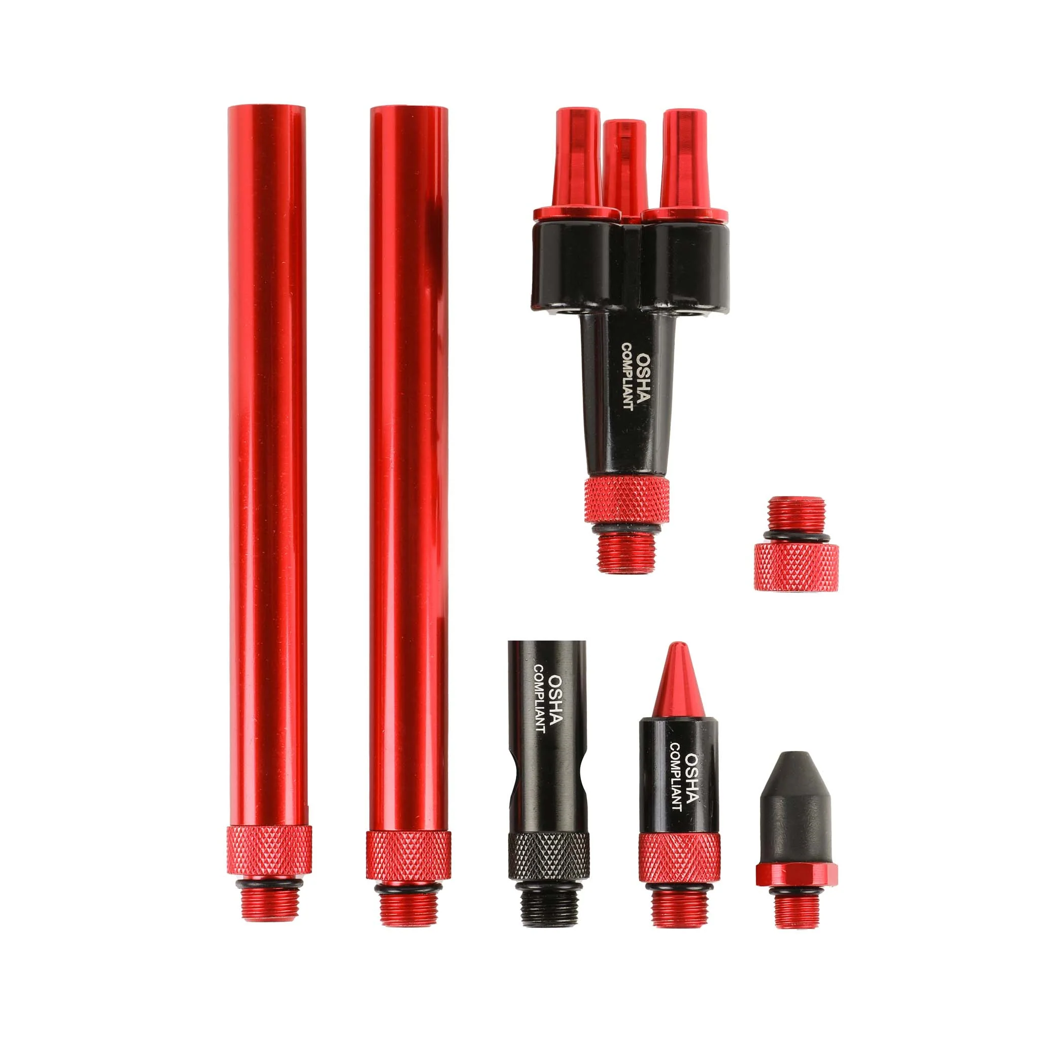 ARES 17007 – 7-Piece High Flow Air Blow Gun Nozzle and Extension Accessory Set