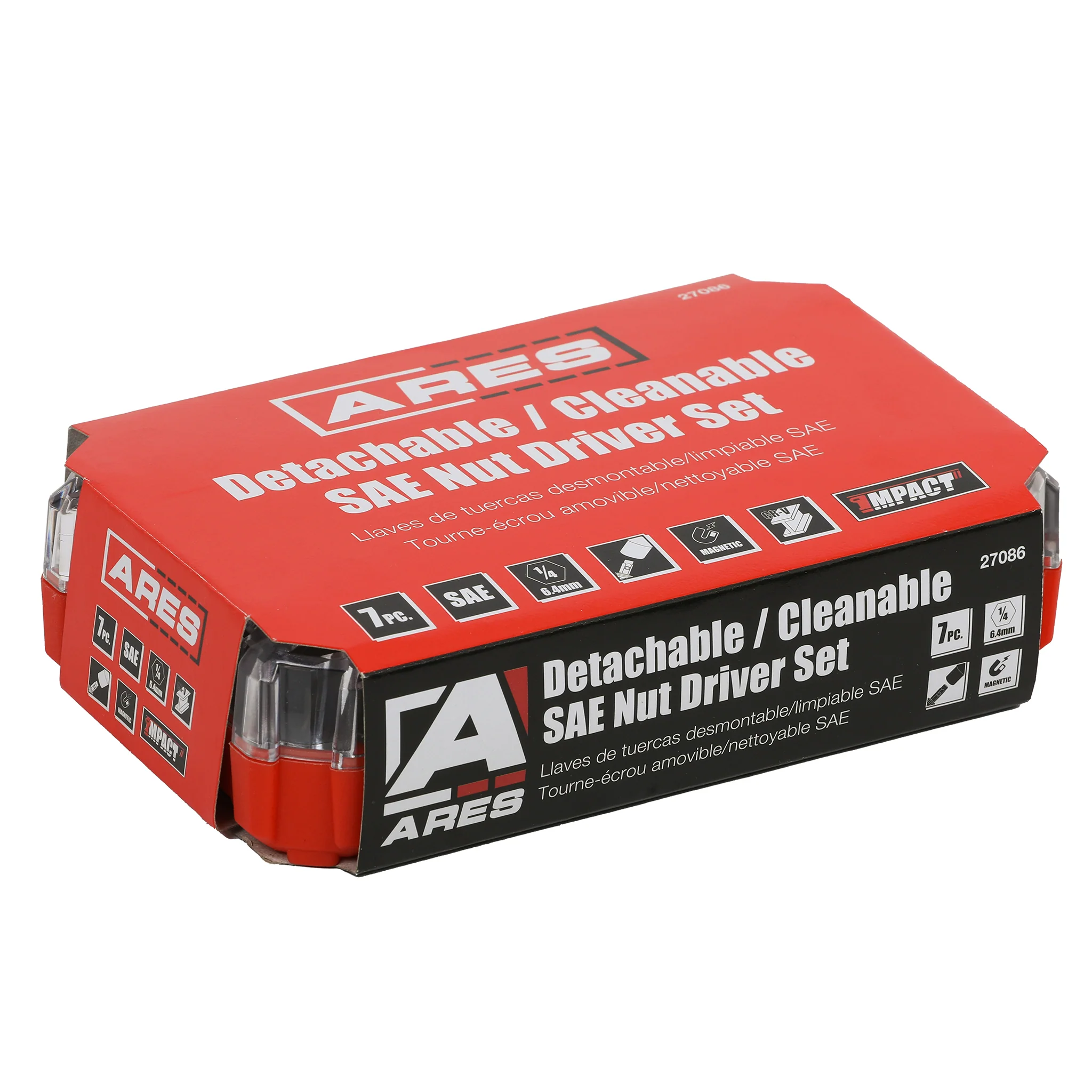 ARES 27086 – 7-Piece Master SAE Detachable Cleanable Nut Driver Set - Image 6