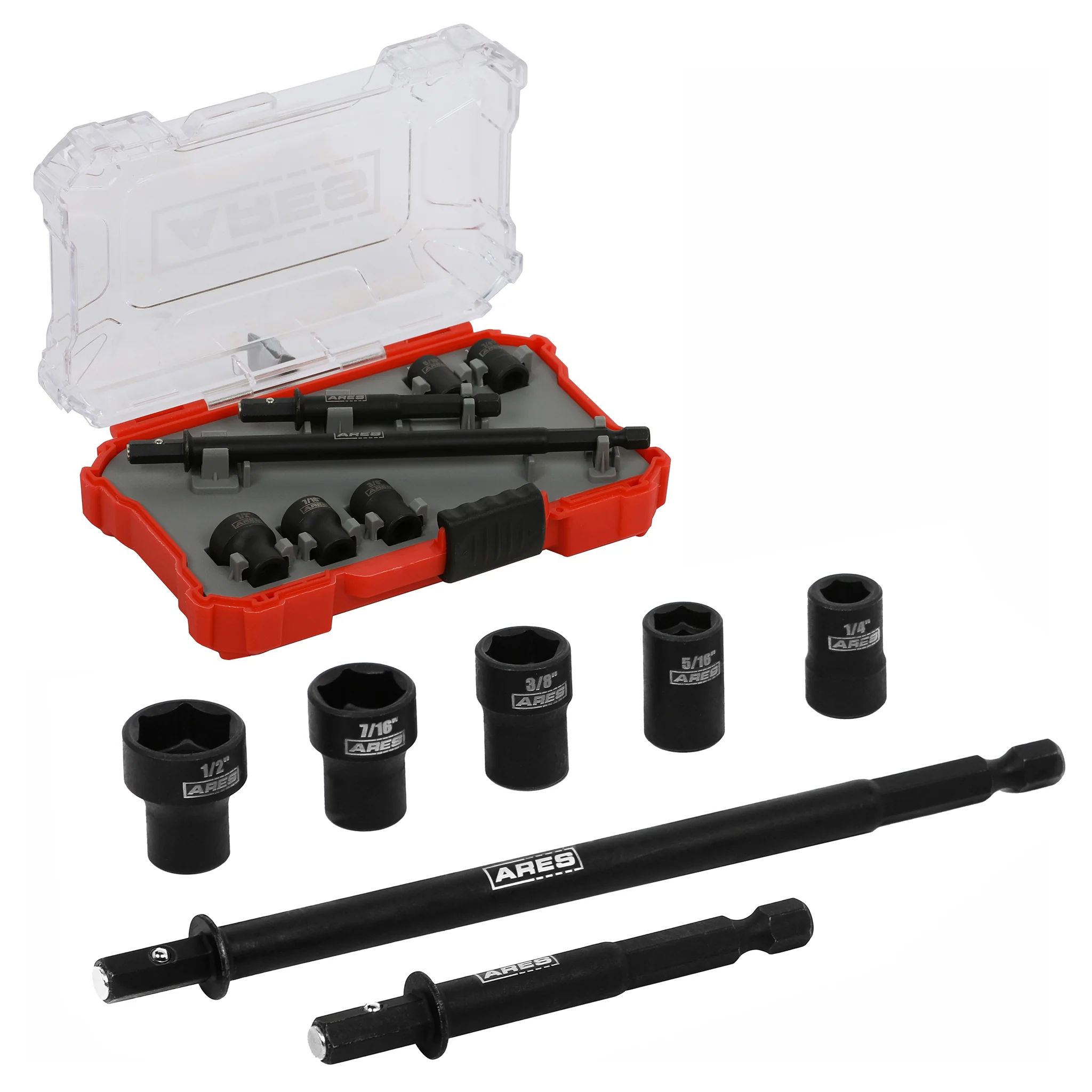 ARES 27086 – 7-Piece Master SAE Detachable Cleanable Nut Driver Set - Image 7
