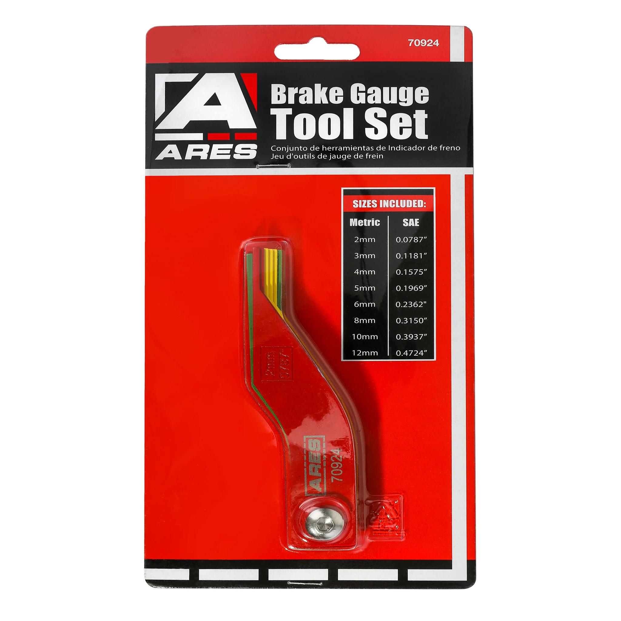 ARES 18064 - 8-Piece Metal Brake Gauge Tool Set - Image 7