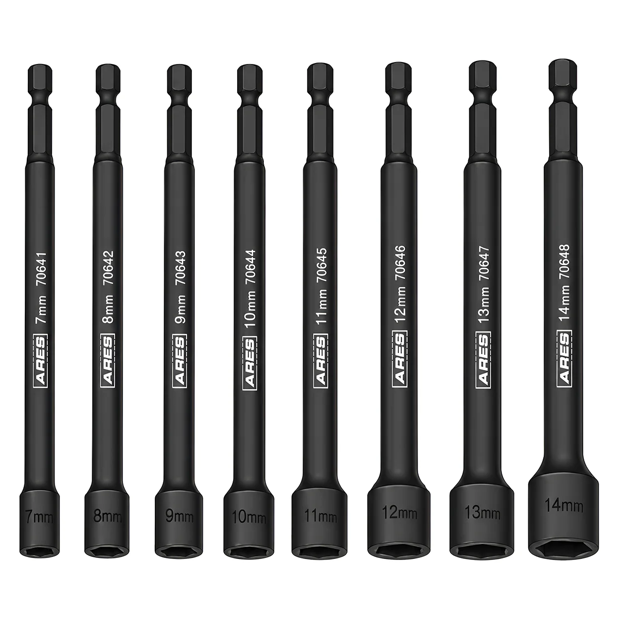 ARES 70640 - 8-Piece Metric Magnetic Impact Nut Driver Set - Image 4