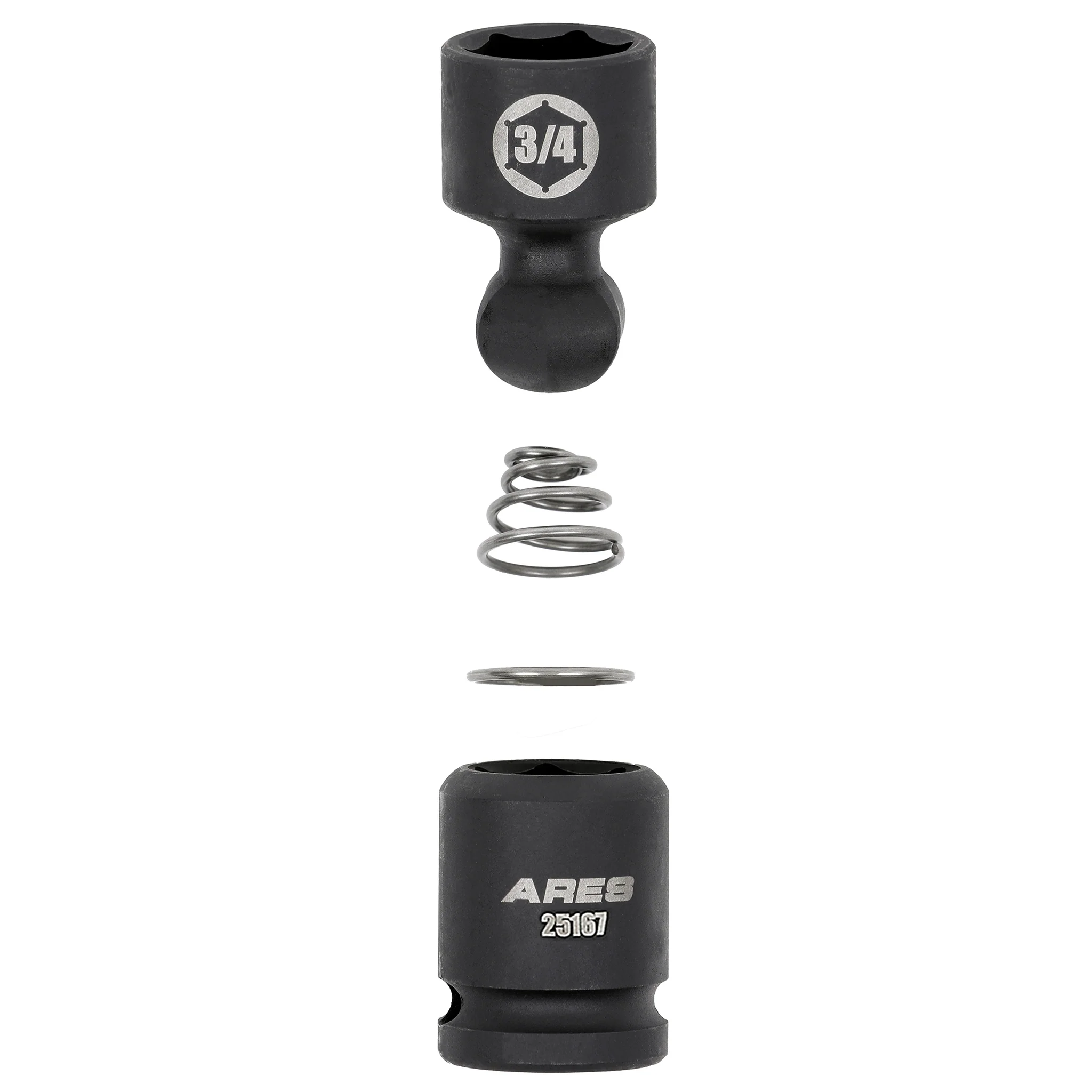 ARES 25159 - 8-Piece SAE Pinless Universal Swivel Impact Socket Set - Image 6