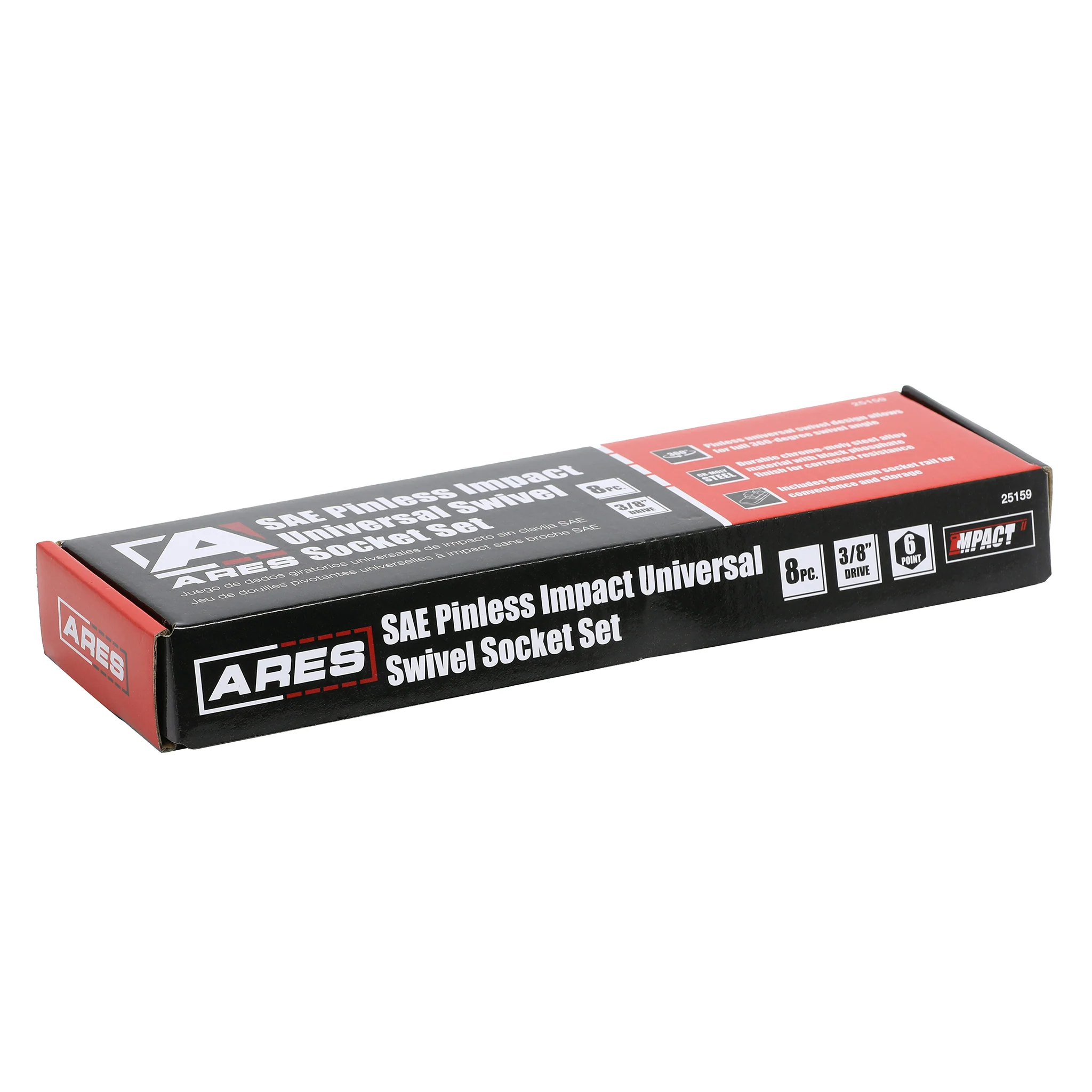 ARES 25159 - 8-Piece SAE Pinless Universal Swivel Impact Socket Set - Image 7