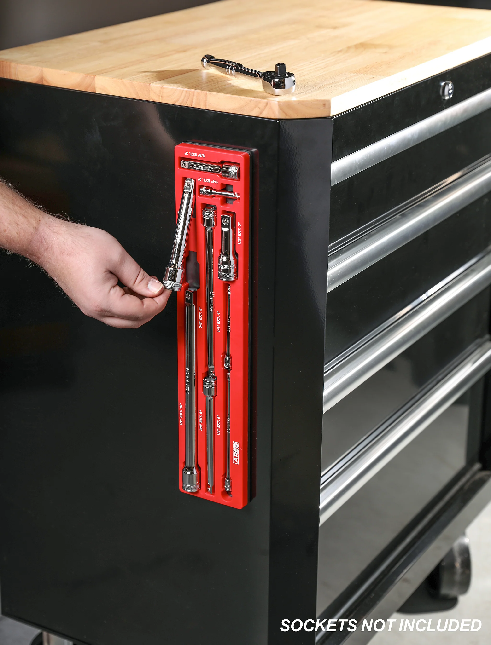 ARES 70752 - 9-Piece Magnetic Extension Bar Holder - Image 5