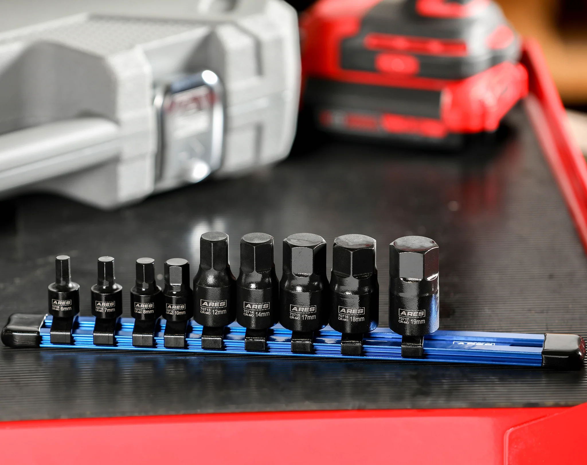 ARES 70497 - 9-Piece Metric Impact Hex Driver Set - Image 9