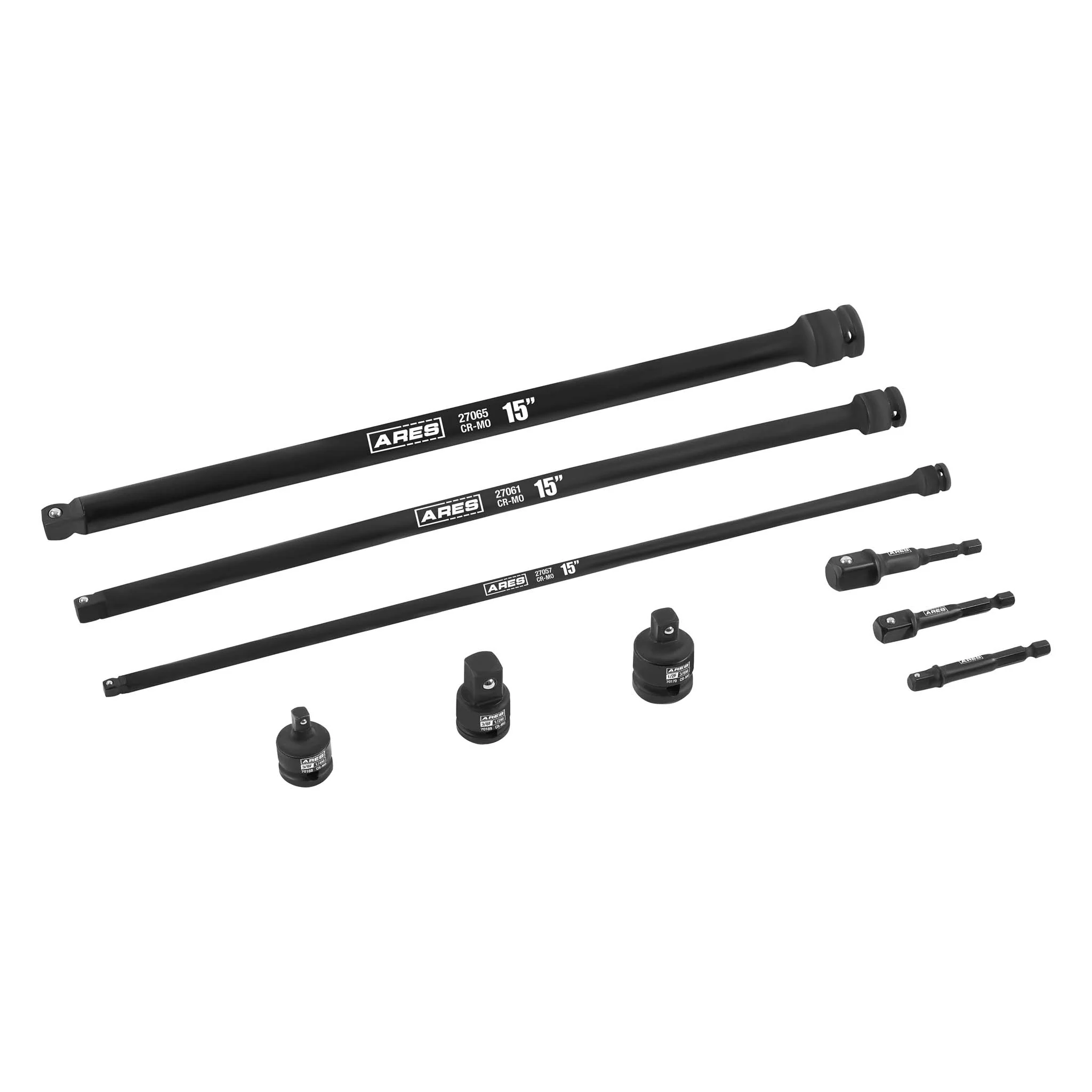 ARES 27076 - 9-Piece Multi-Drive Impact Socket Accessories Set - Image 4