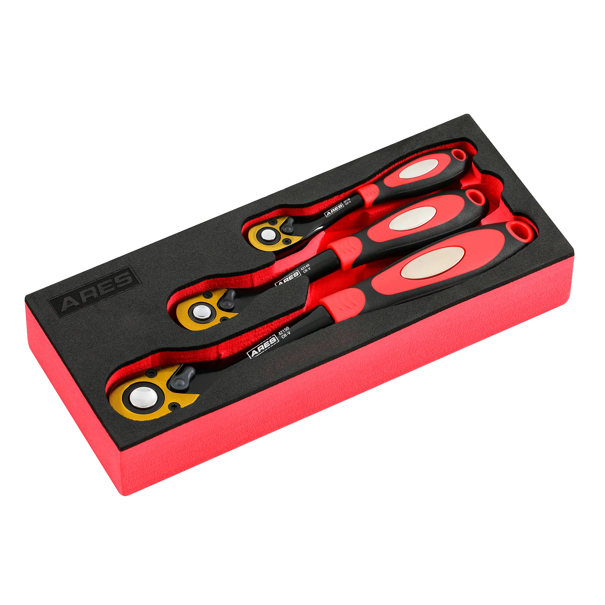 ARES 42147 - 3-Piece 72 Tooth Offset Ratchet Set - Image 7