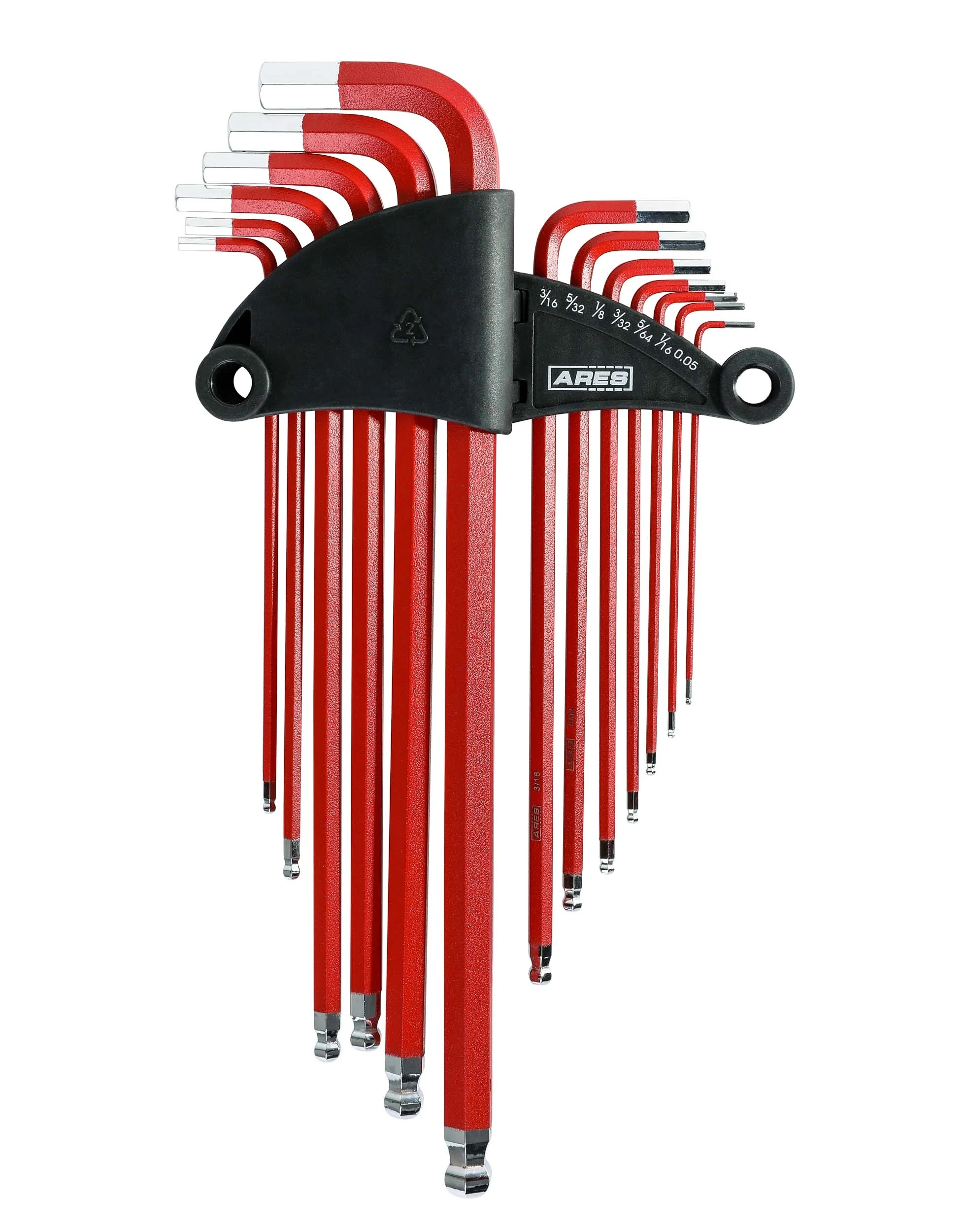 ARES 70164 - 13-Piece SAE Non-Slip Hex Key Set - Image 2