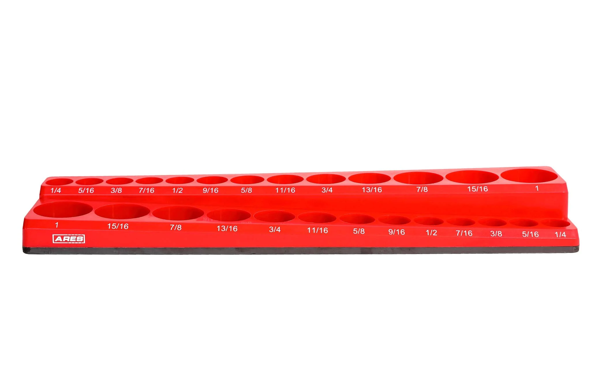 ARES 70234 - 26-Piece 3/8" Red SAE Magnetic Socket Holder - Image 7