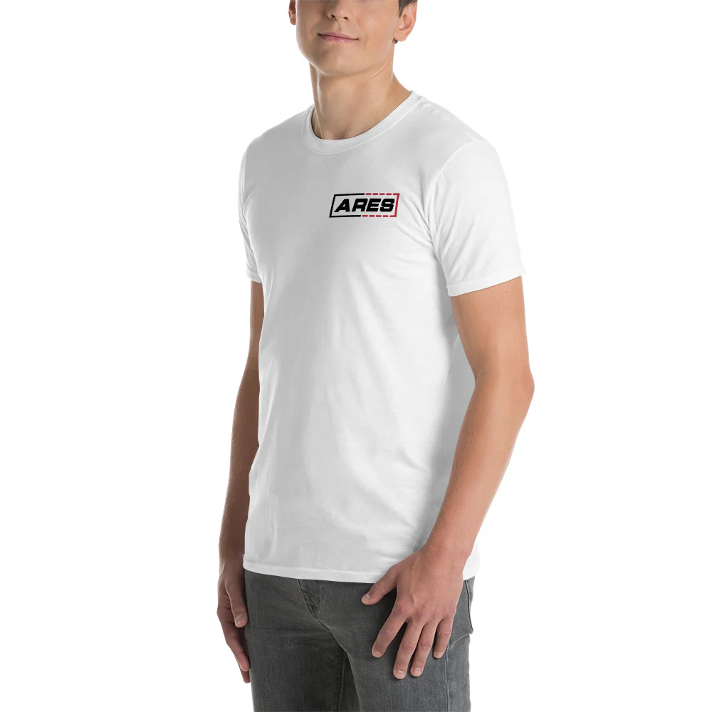 ARES Classic White Logo Tee - Image 3