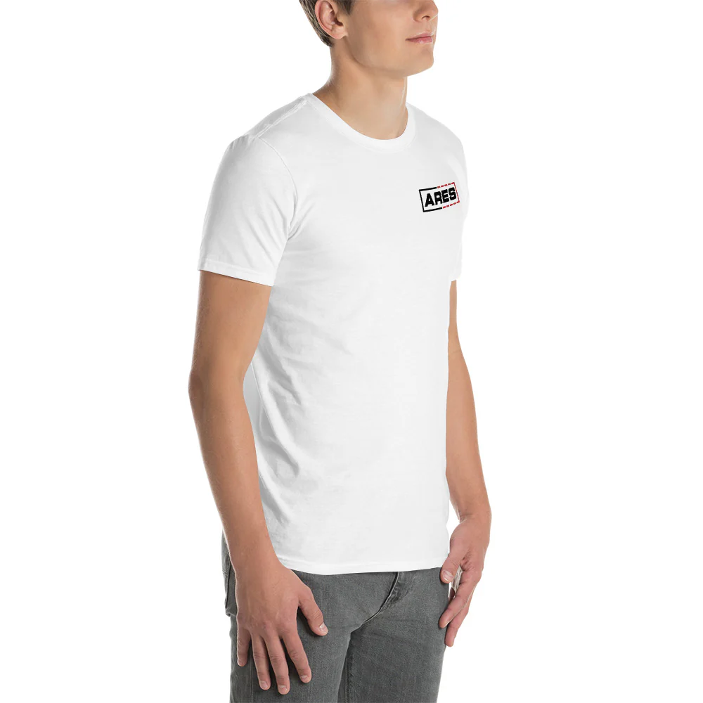 ARES Classic White Logo Tee - Image 4